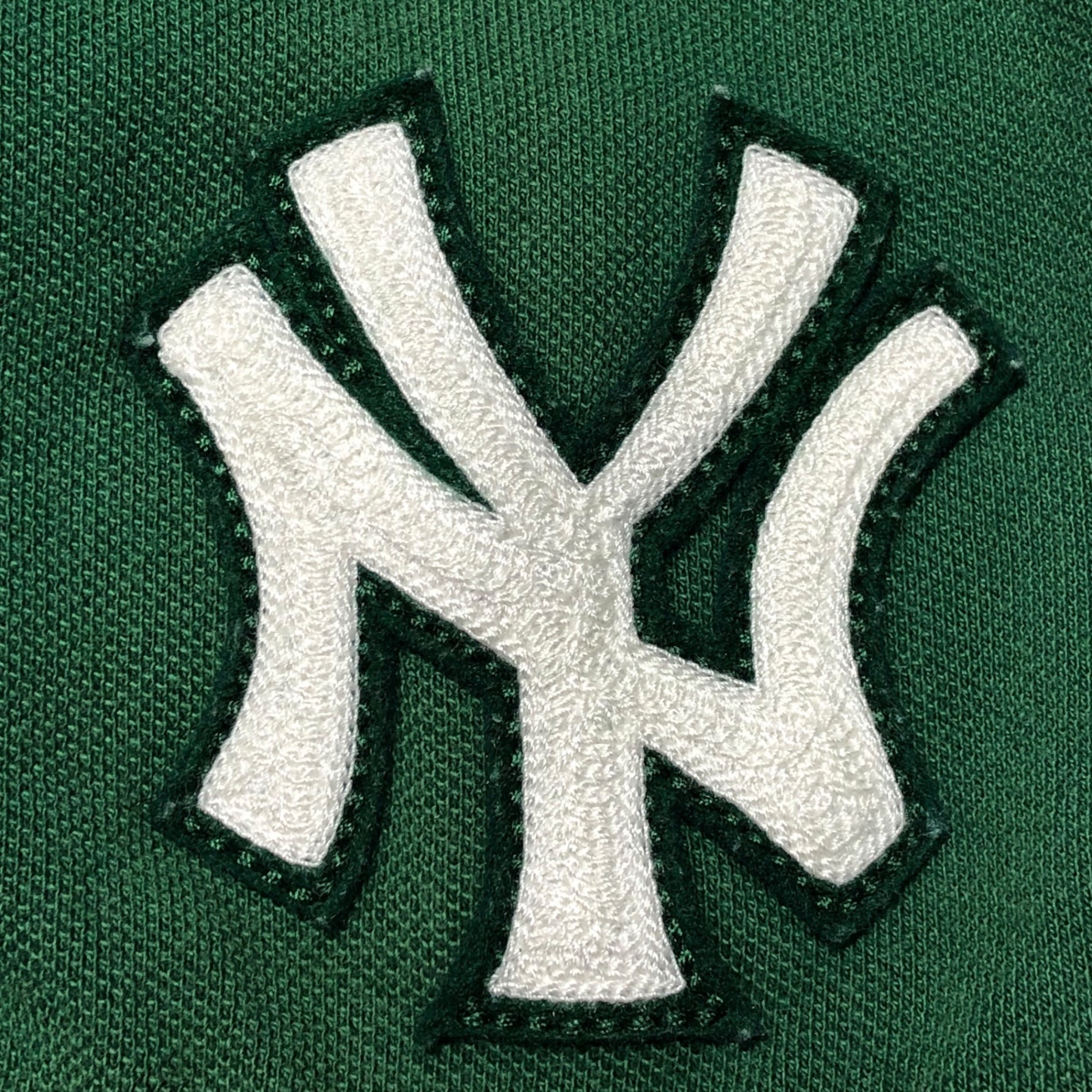 POLO RALPH LAUREN×MLB Yankees(ポロラルフローレン×ヤンキース) Yankees  logo embroidery polo shirt ロゴ 刺繍 半袖 ポロシャツ 710810495001 XS グリーン×ホワイト コラボ
