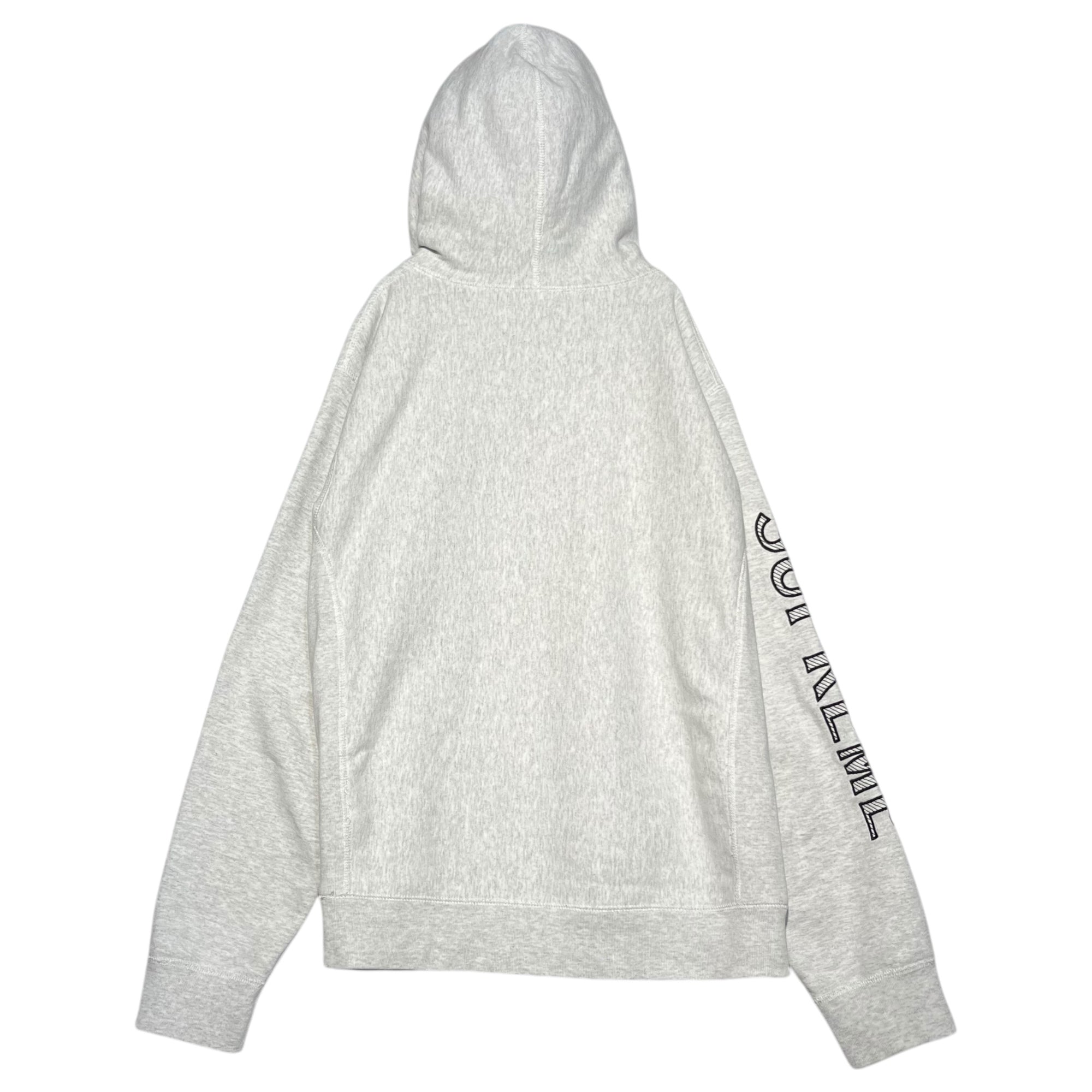 SUPREME(シュプリーム) 18SS Sleeve Embroidery Hooded 袖 ロゴ 刺繍 プルオーバー パーカー M ライトグレー