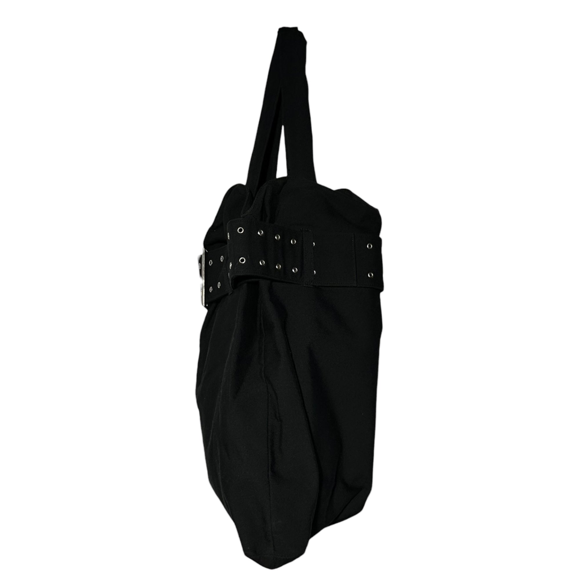 LIMI feu(リミフゥ) Belt Design Large Tote Bag ベルト デザイン ビッグ トート バッグ ブラック