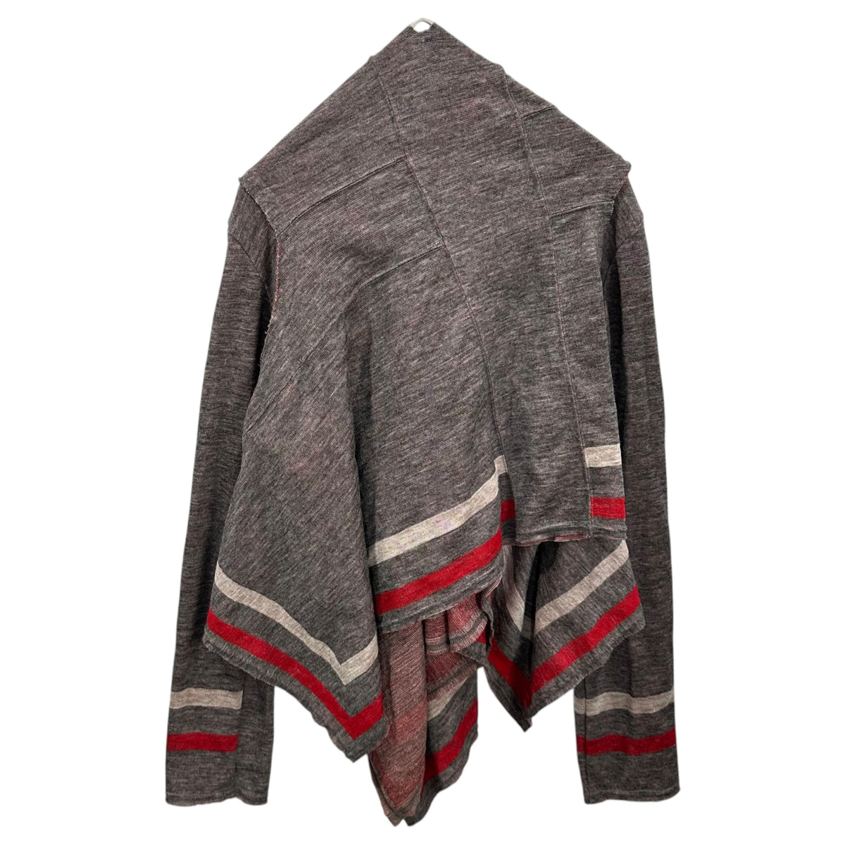 COMME des GARCONS(コムデギャルソン) 2003AW Striped Bolero Cardigan ラインデザイン ボレロ カーディガン GK-T045 FREE グレー×レッド AD2003