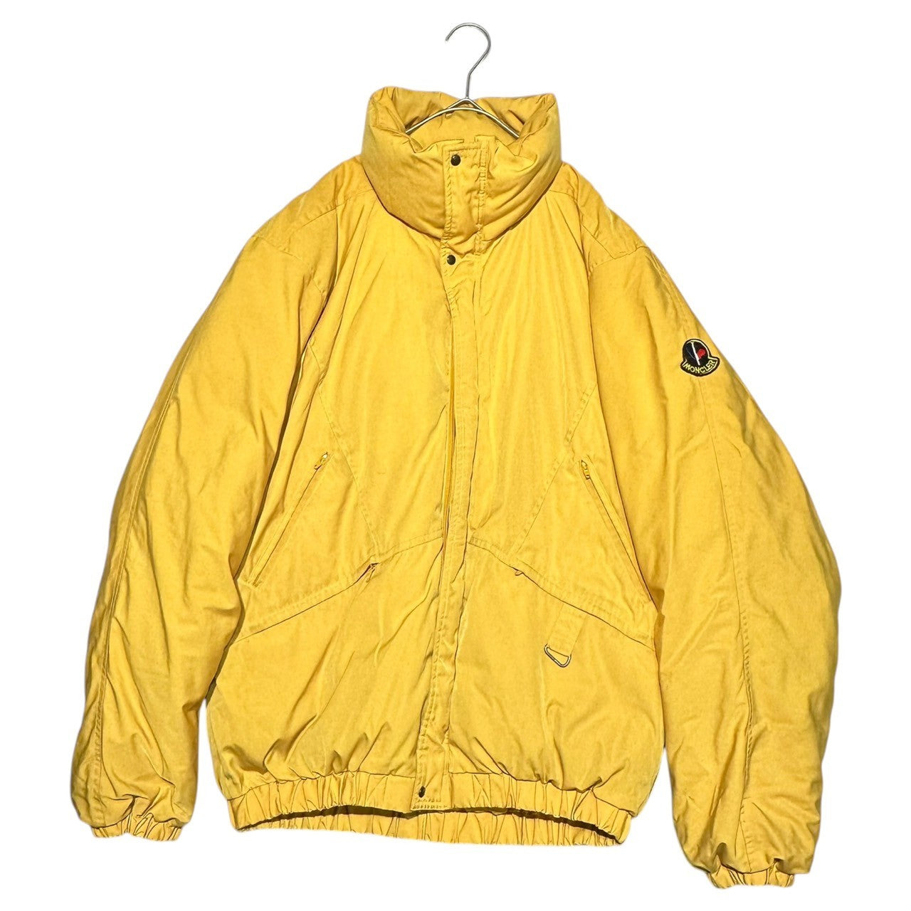 MONCLER(モンクレール) 80's Asics vintage down jacket アシックス製 ヴィンテージ ダウン ジャケット SMQ119 170(ML程度) イエロー 80年代 OLD