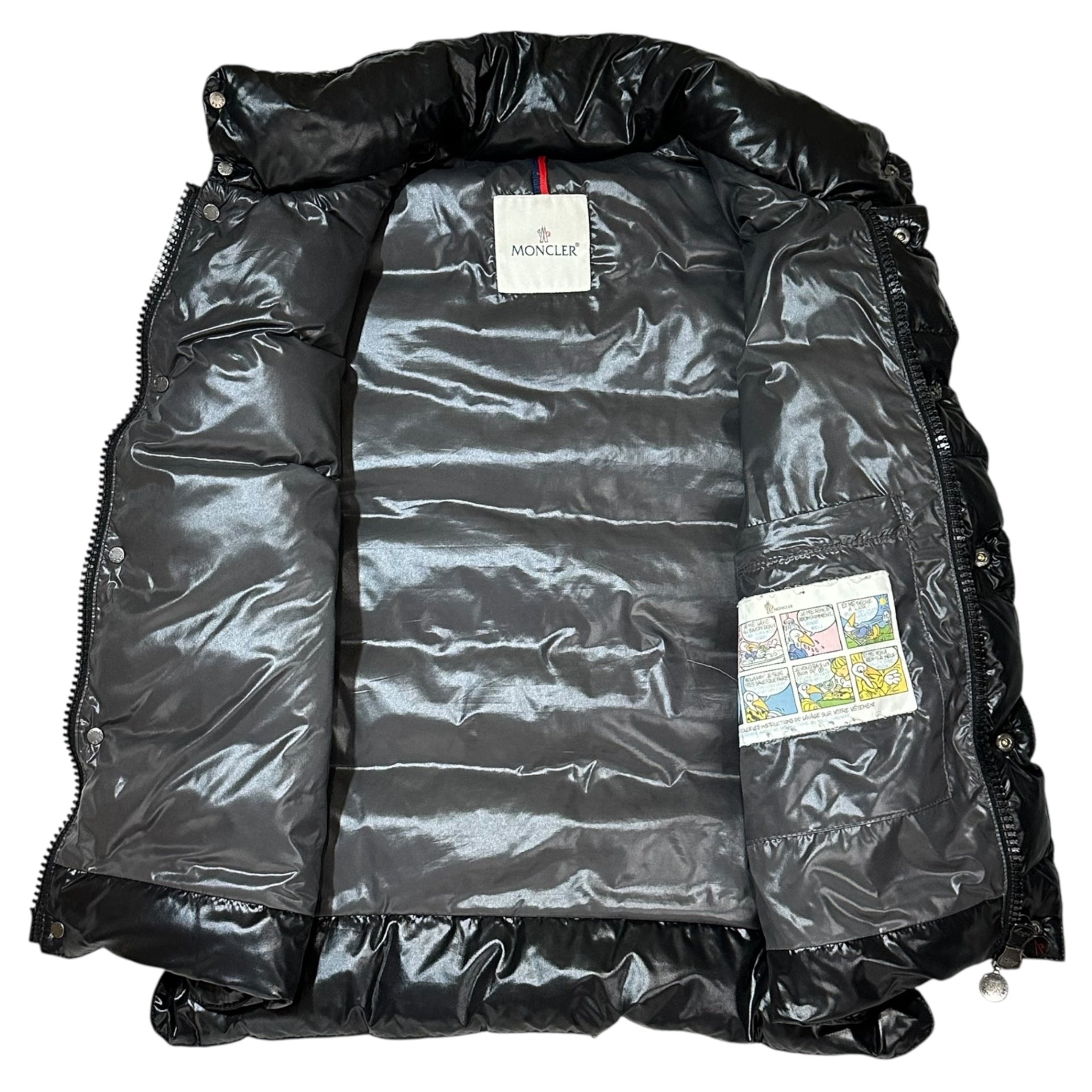 MONCLER(モンクレール) TIB GILET ロゴ ワッペン ナイロン ダウン ベスト 320914335005 1(S程度) ブラック