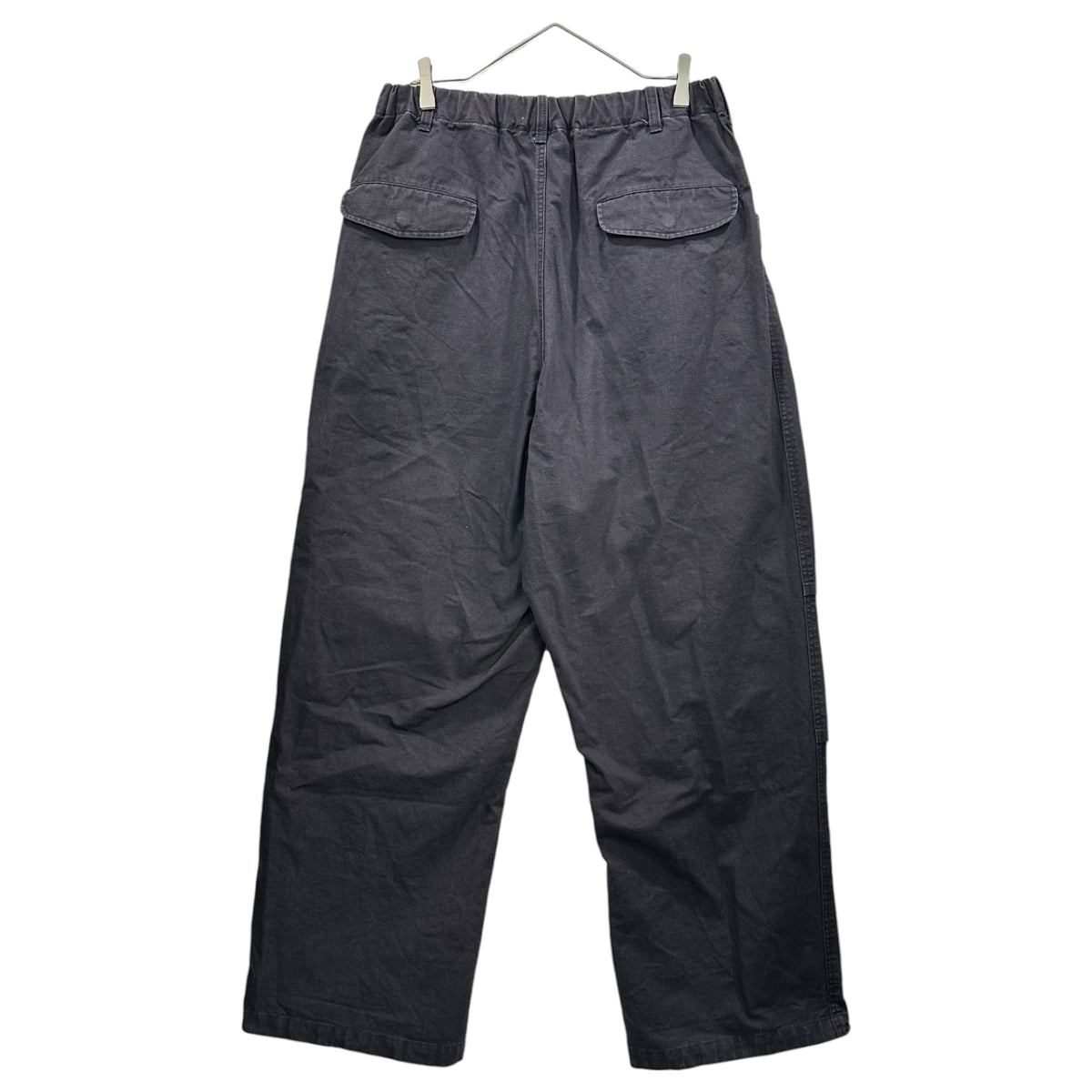 Maison MIHARA YASUHIRO(メゾンミハラヤスヒロ) 23AW RIP STOP MILITARY PT リップストップ ミリタリー パンツ J11PT042 48 ブラック