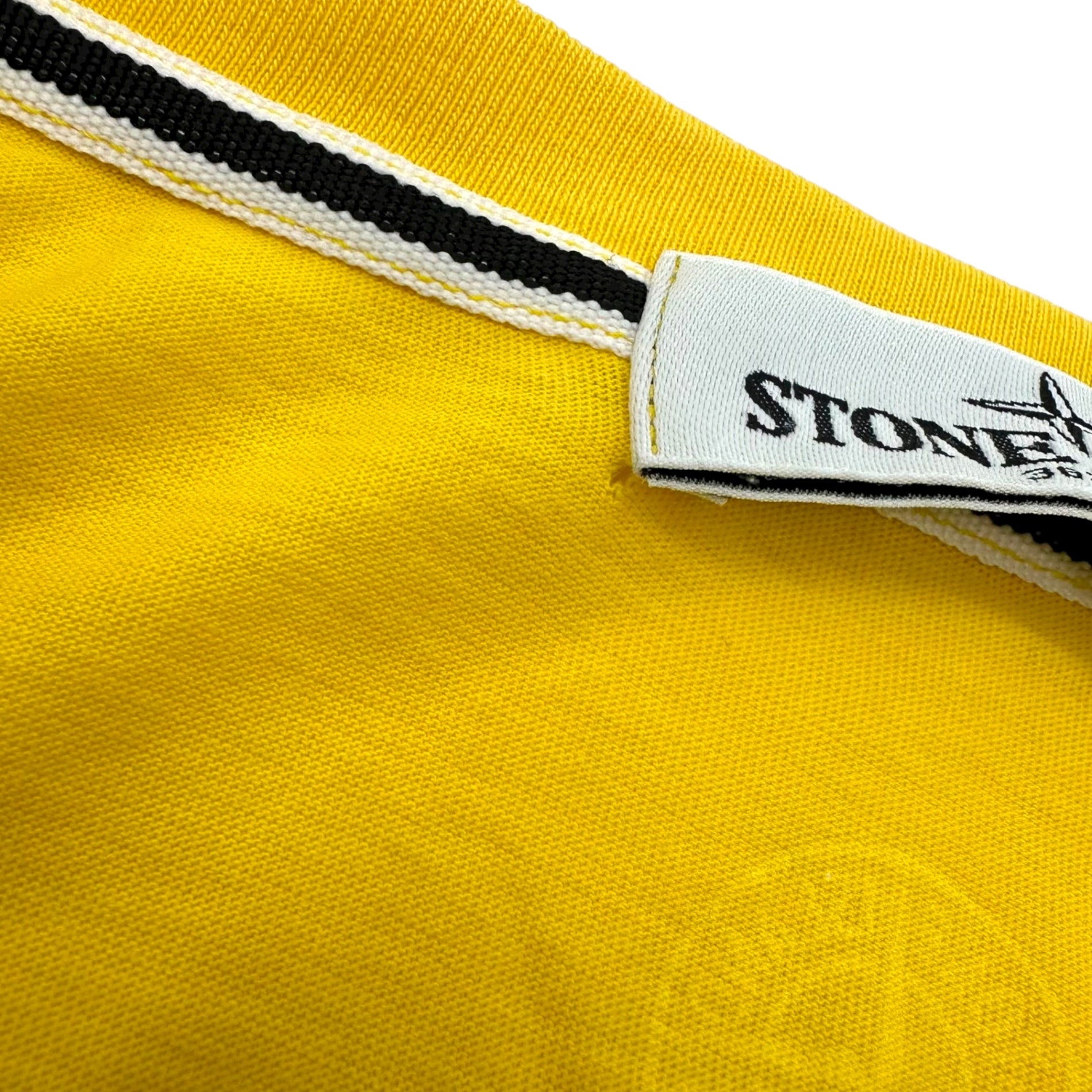 STONE ISLAND(ストーンアイランド) 13SS Mosaic Logo Print T-Shirt モザイク ロゴ プリント Tシャツ 581520185 XL イエロー