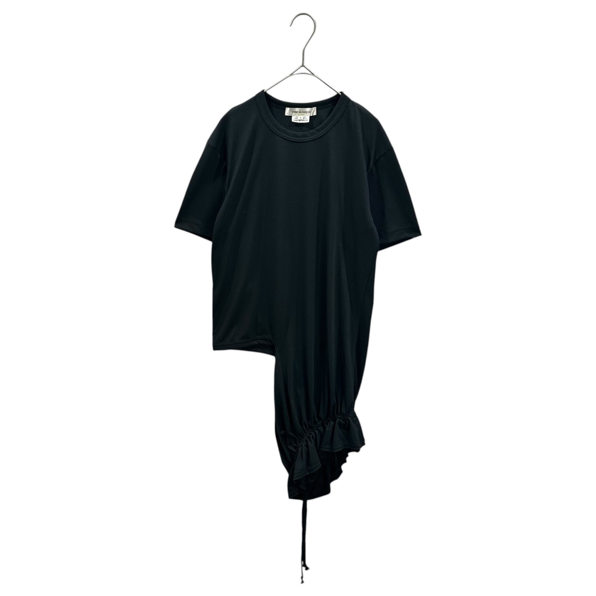 COMME des GARCONS(コムデギャルソン) 2026SS Esther Asymmetrical T-Shirt エステル アシンメトリー Tシャツ GQ-T027 S ブラック AD2025
