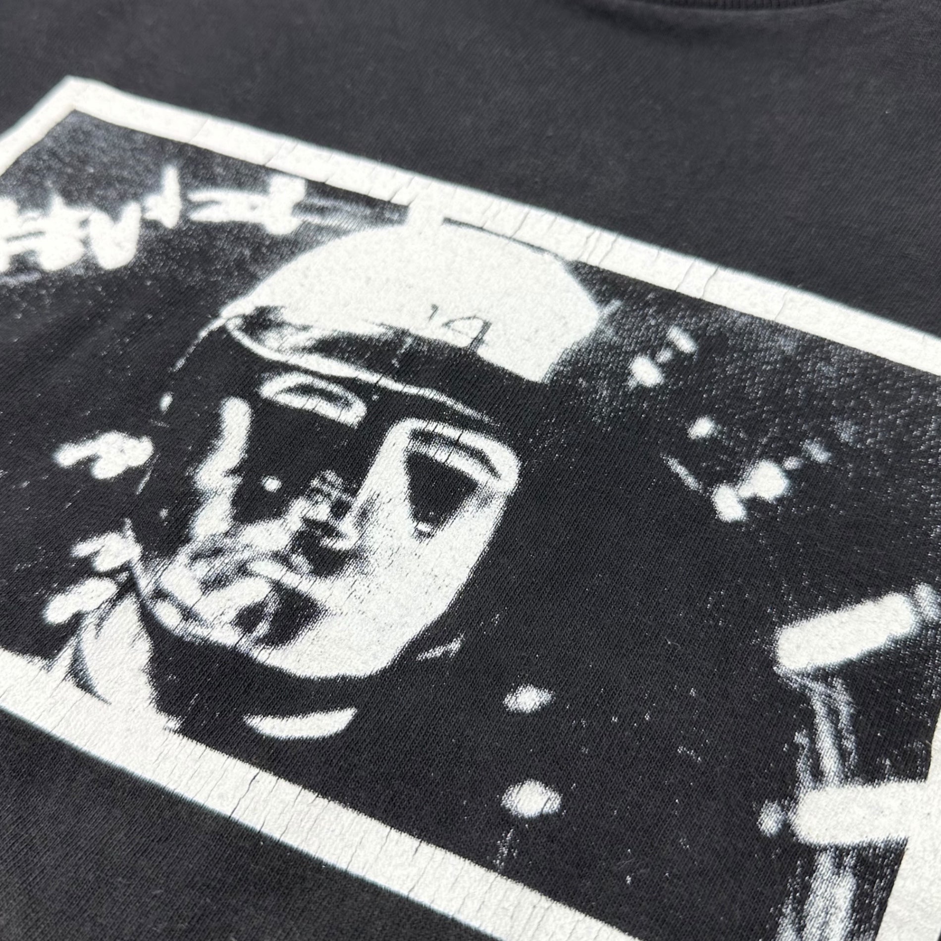 GOODENOUGH(グッドイナフ) 90's Early Front & Back Print Crew Neck T-Shirt 90年代 初期 フロント＆バック プリント クルーネック Tシャツ M ブラック×ホワイト