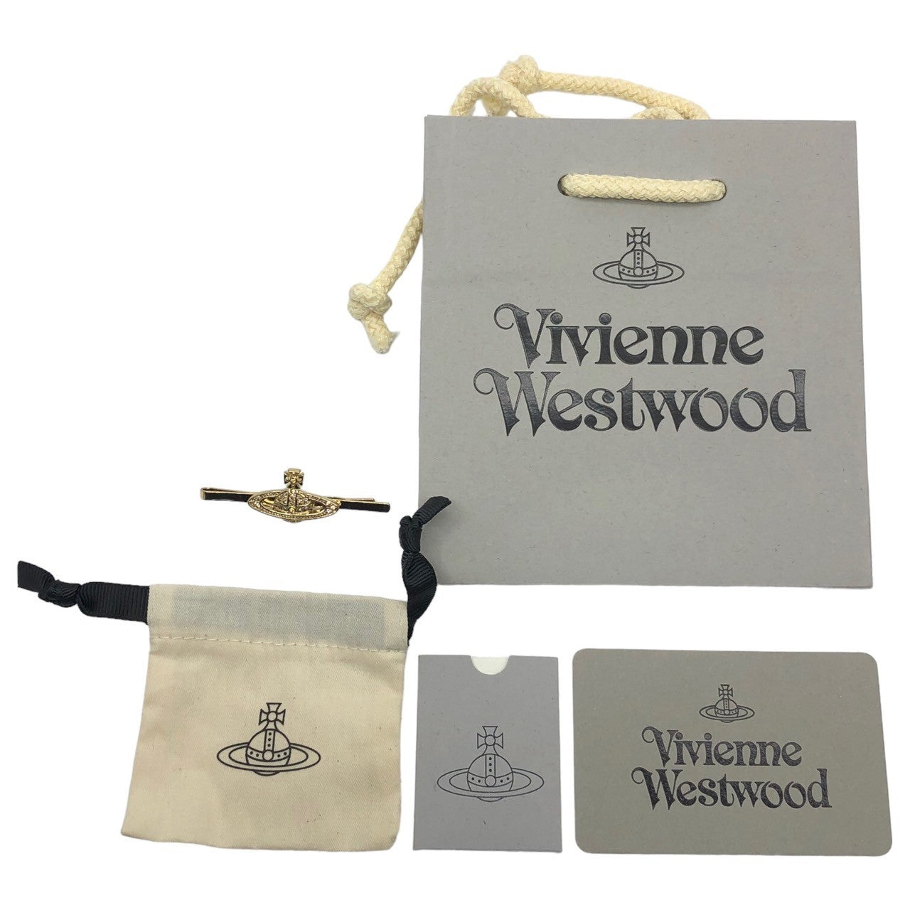 Vivienne Westwood(ヴィヴィアンウエストウッド) Orb tie pin オーブ タイピン ゴールド 箱付