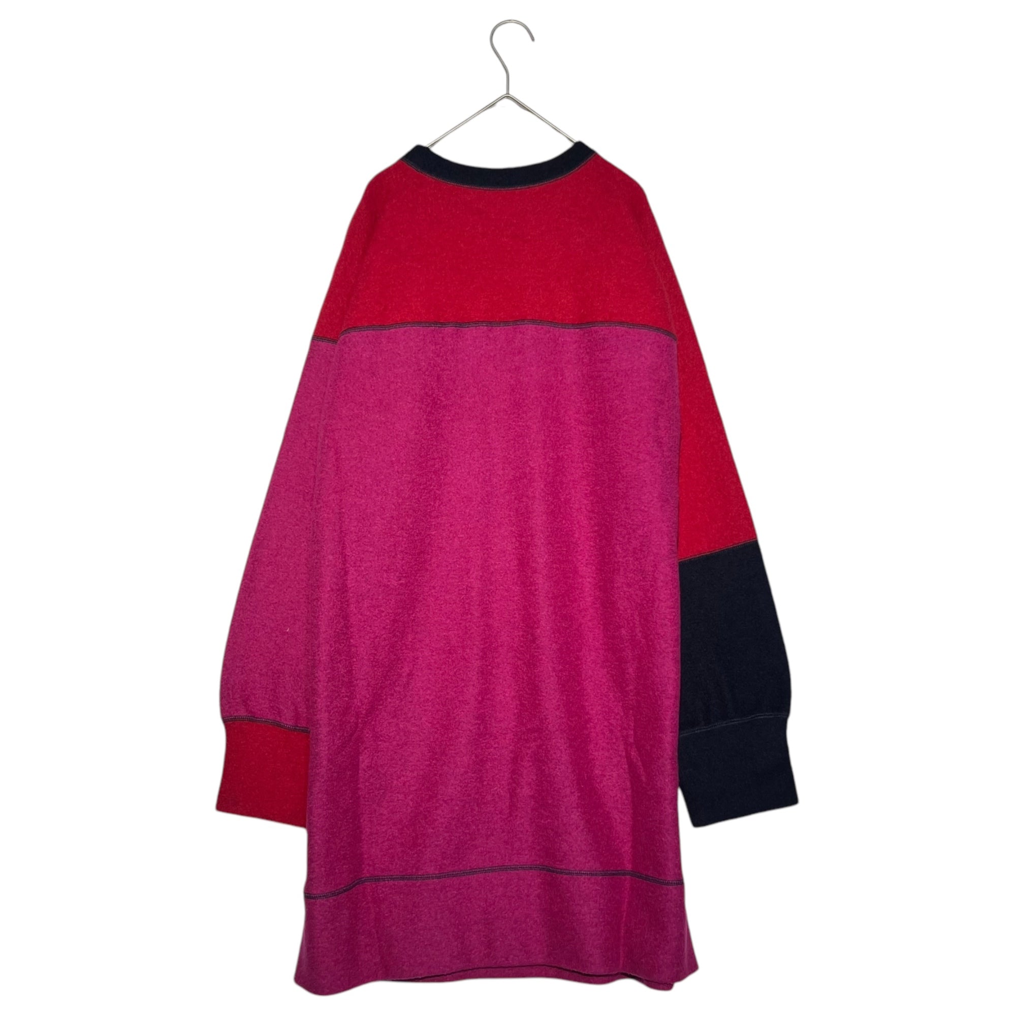 Vivienne Westwood RED LABEL(ヴィヴィアンウエストウッドレッドレーベル) Compressed wool chest one-point orb dress 圧縮ウール 胸ワンポイントオーブ ワンピース 16-12-512027 00(FREE) ホワイト×ネイビー×レッド