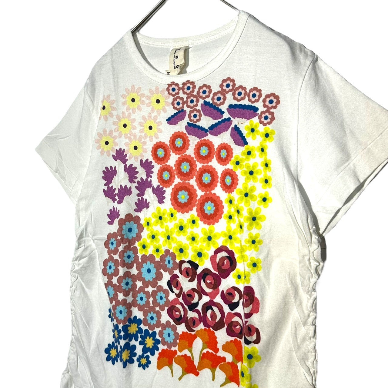 TAO COMME des GARCONS(タオコムデギャルソン) 11SS Floral Print S/S T-Shirt フラワー プリント 半袖 Tシャツ 3G-T020 M ホワイト AD2010