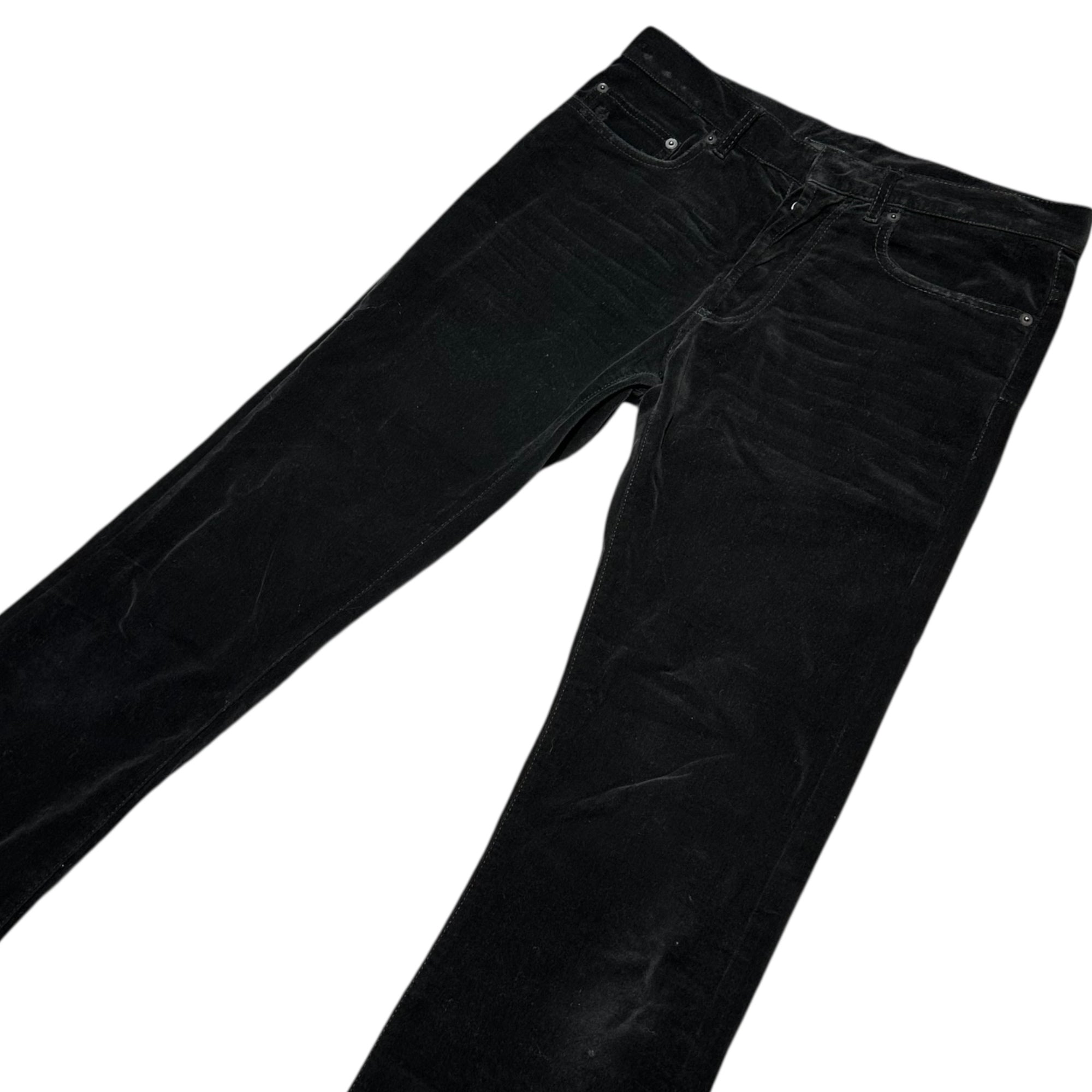 Dior HOMME(ディオールオム) Super Slim Skinny Velvet Pants スーパースリム スキニー ベロア パンツ W29 ブラック