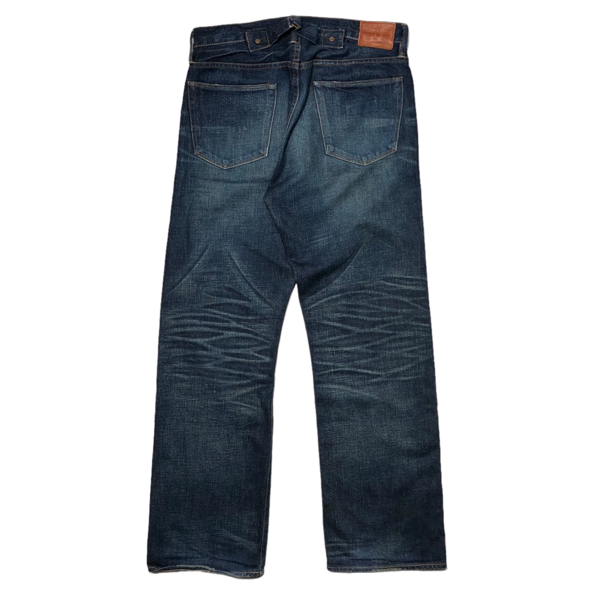 RRL(ダブルアールエル) cinch back denim pants シンチバック デニム パンツ 32×32 インディゴ ジーンズ