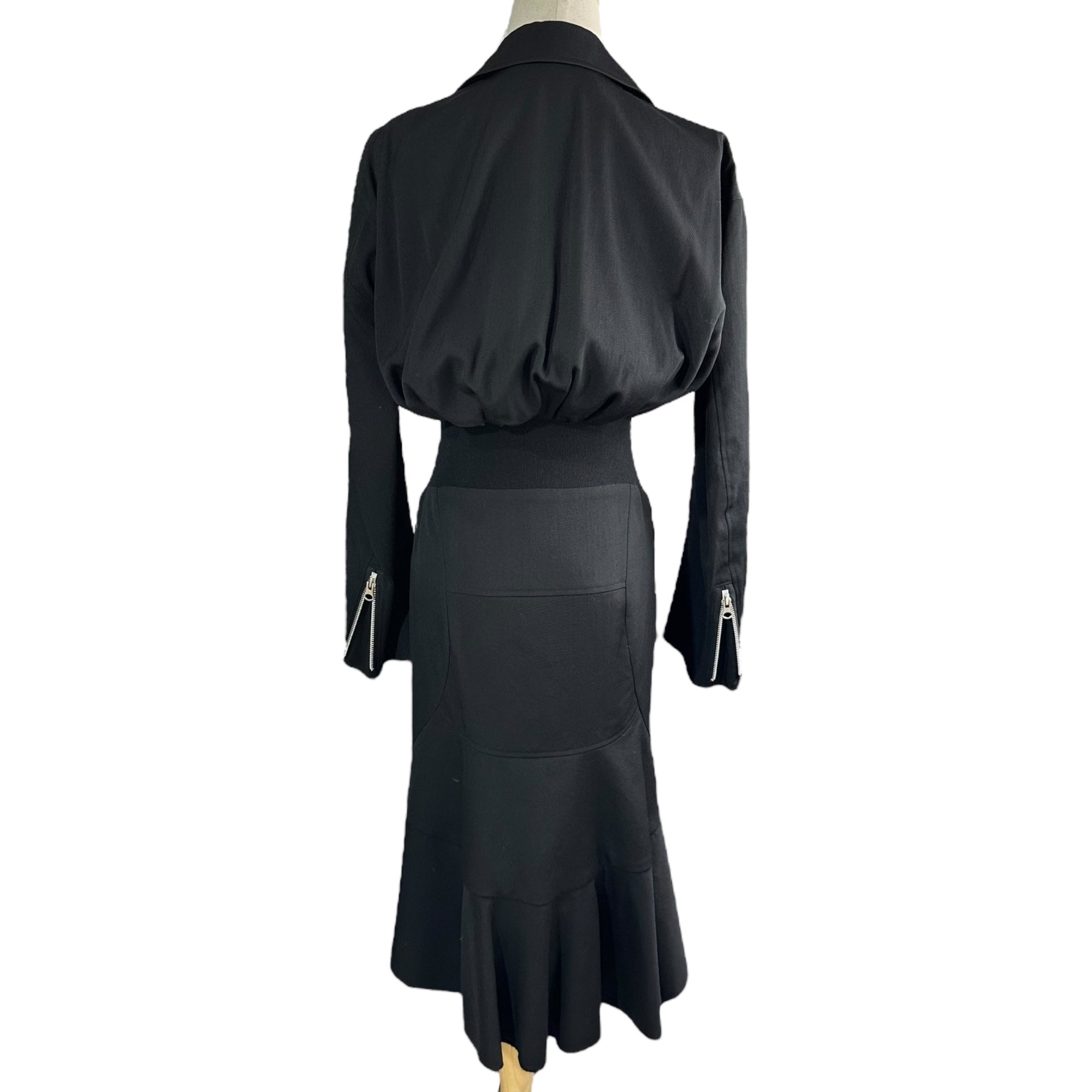 COMME des GARCONS JUNYA WATANABE(コムデギャルソンジュンヤワタナベ) 13AW Double Rider Dress ダブル ライダース ワンピース JL-O029 S ブラック AD2013
