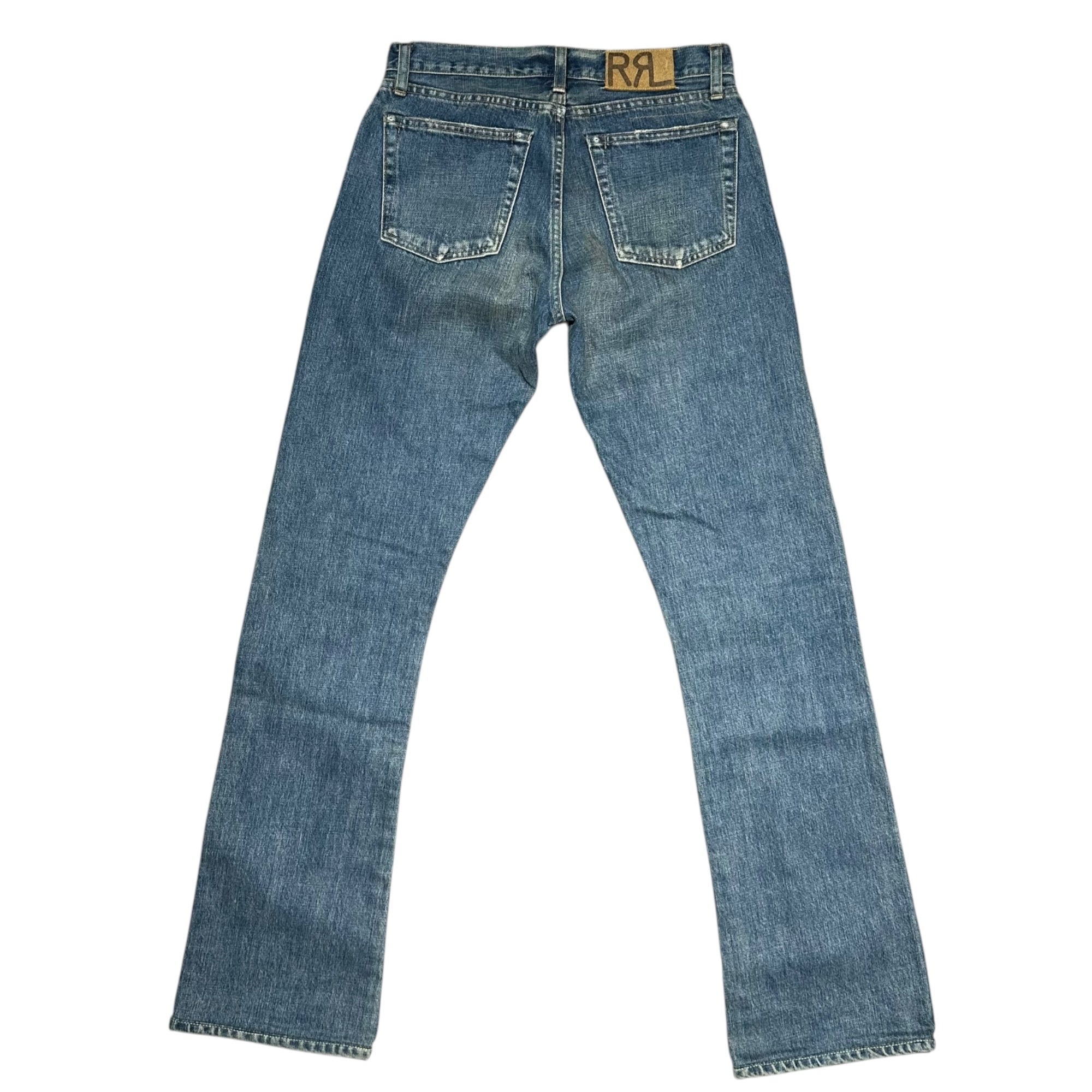 RRL(ダブルアールエル) Vintage-Washed Denim Pants ヴィンテージ 加工 デニム パンツ W28 インディゴ