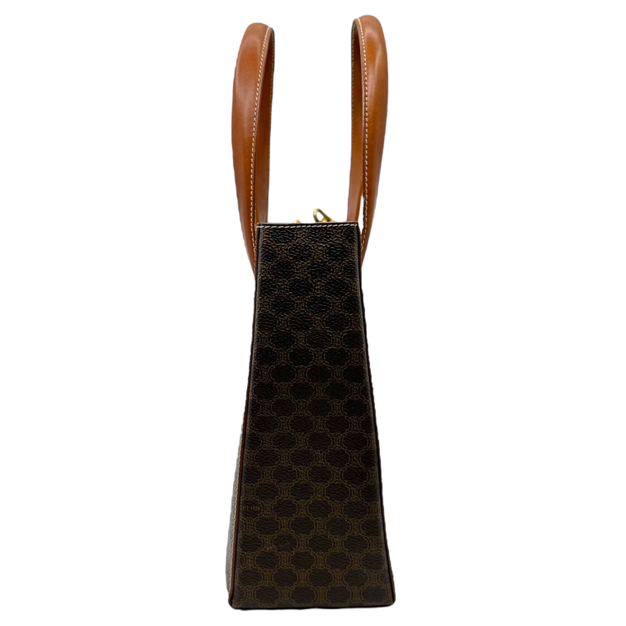 CELINE(セリーヌ) 2WAY macadam pattern shoulder bag マカダム柄 ショルダー バッグ MC98/2 ブラウン ヴィンテージ OLD オールド