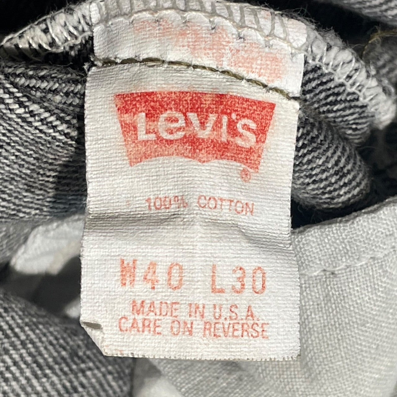Levi's(リーバイス) 90's 550 black denim pants ブラック デニム パンツ 550-4858 W40/L30 ブラック 先染め 1991年2月製造 90年代 ヴィンテージ USA製