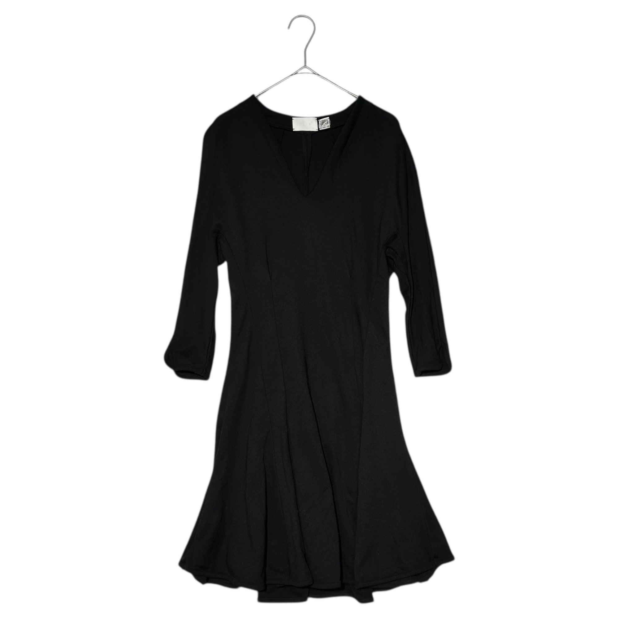 mame(マメ) 13AW V-neck Stretch Flare Mini Dress Vネック ストレッチ フレア ミニ丈 ワンピース MM13AW-JS082 1(S程度) ブラック チュニック