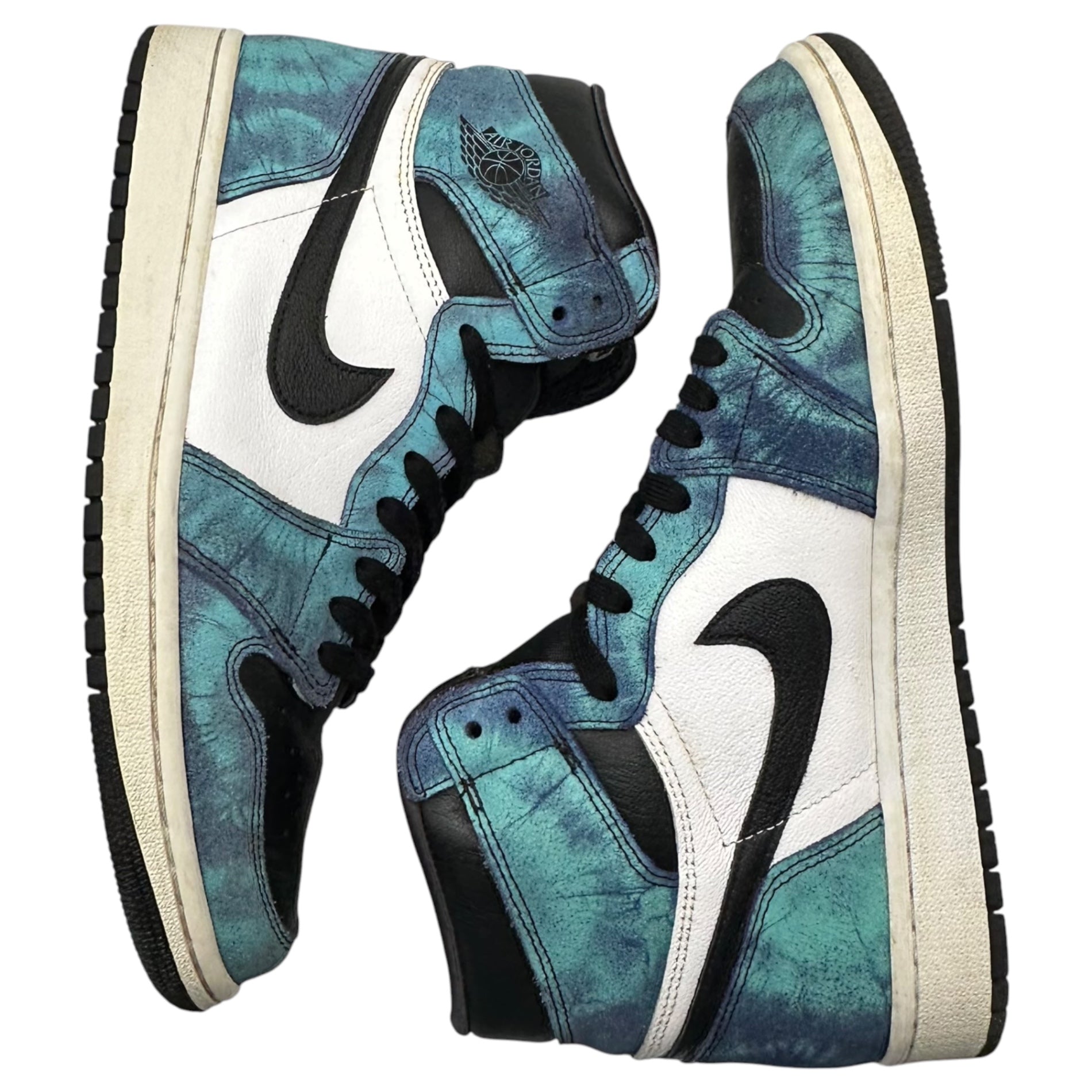 NIKE(ナイキ) Women's Air Jordan 1 High OG "Tie-Dye" ウィメンズ エアジョーダン1 ハイ OG タイダイ CD0461-100 27cm ブルー×ブラック