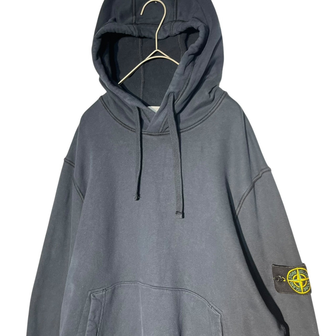 STONE ISLAND(ストーンアイランド) 22AW Garment dye pullover hoodie ガーメント ダイ プルオーバー パーカー 771564120 S ダークネイビー フーディー