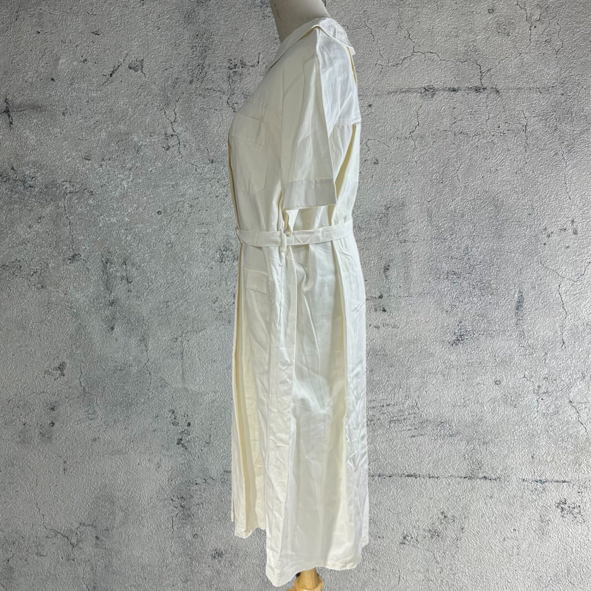 VINTAGE(ヴィンテージ) 70'~80's~ medical dress メディカル ドレス サージカル 襟付きワンピース 42(M程度) ホワイト