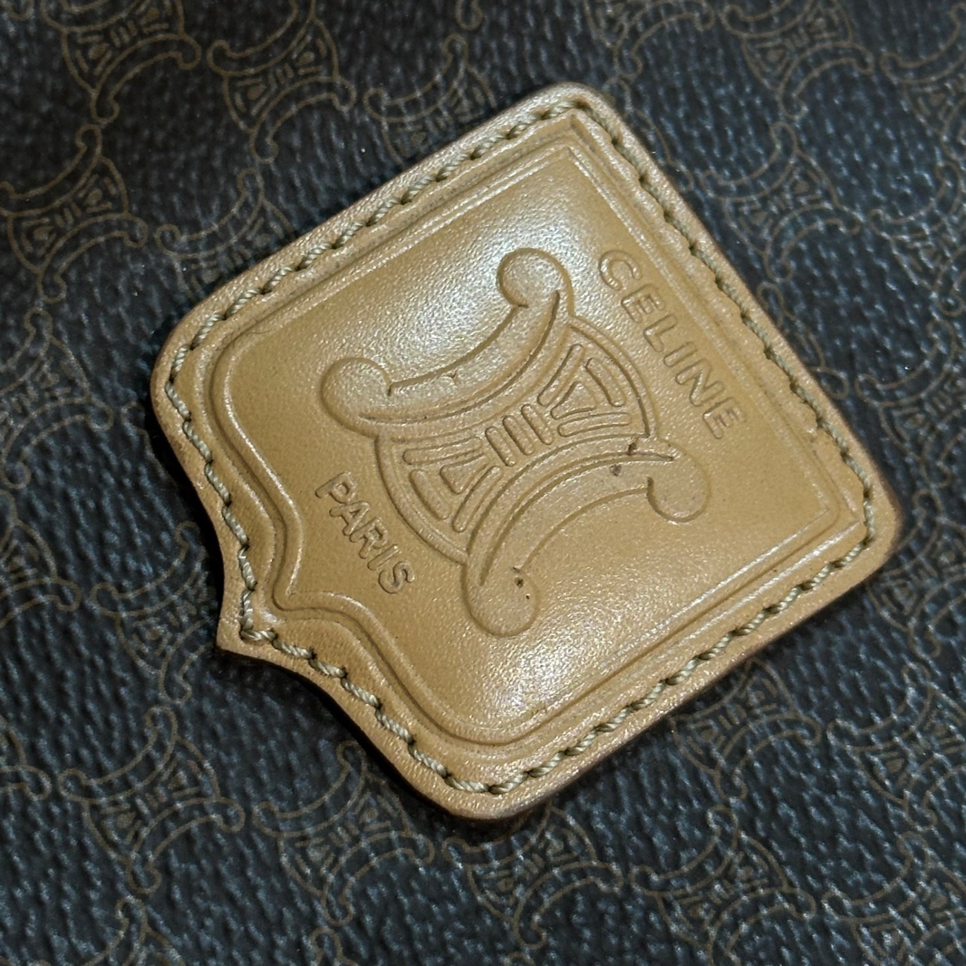CELINE(セリーヌ) Macadam Pattern Mini Boston Bag マカダム柄 ミニ ボストン バッグ M13 ベージュ ヴィンテージ OLD
