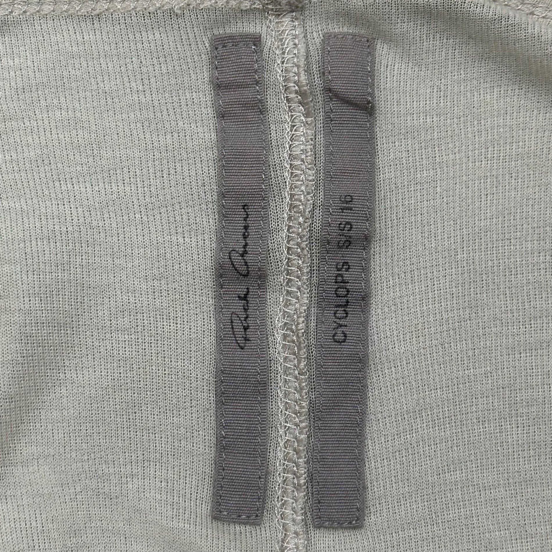 Rick Owens(リックオウエンス) 16SS  L/S Ribbed T-Shirt 長袖 リブ カットソー RP16S9201 40 ベージュ Tシャツ