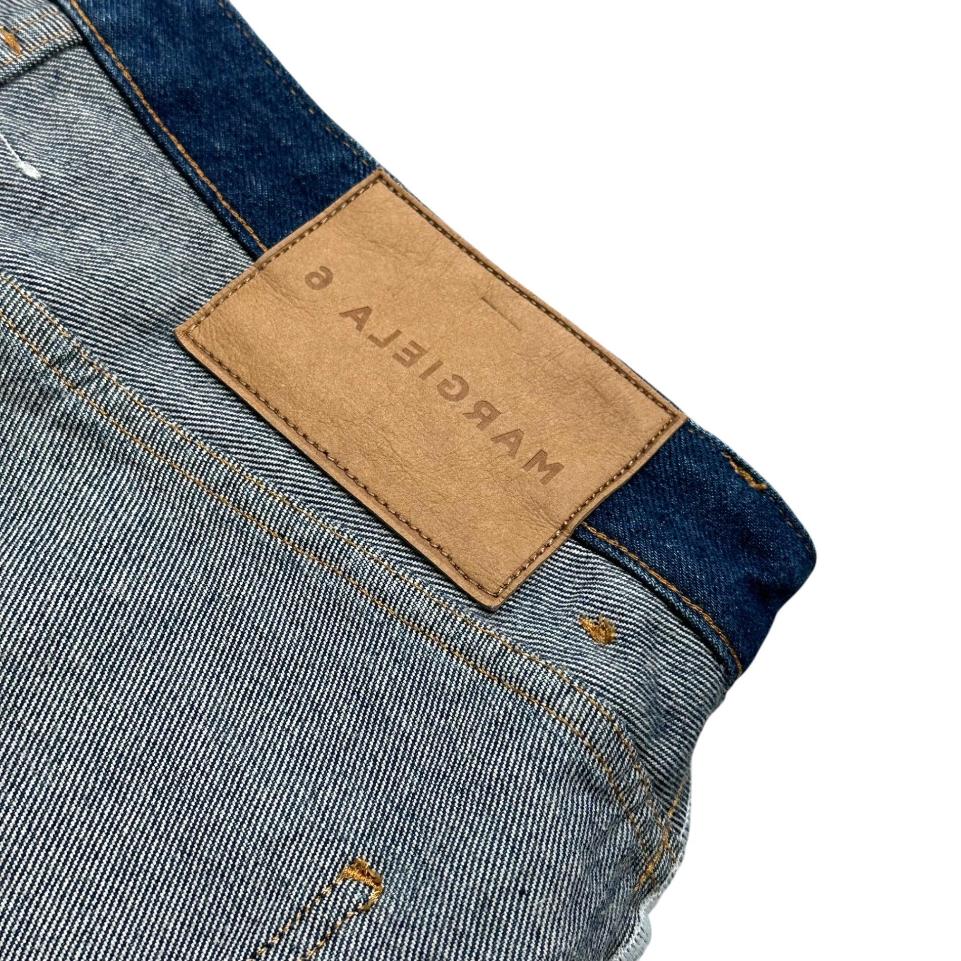 MM6 Maison Margiela(エムエムシックス) 2021AW Inside-Out Denim Skirt インサイドアウト デニム スカート S62MA0068 46 インディゴ