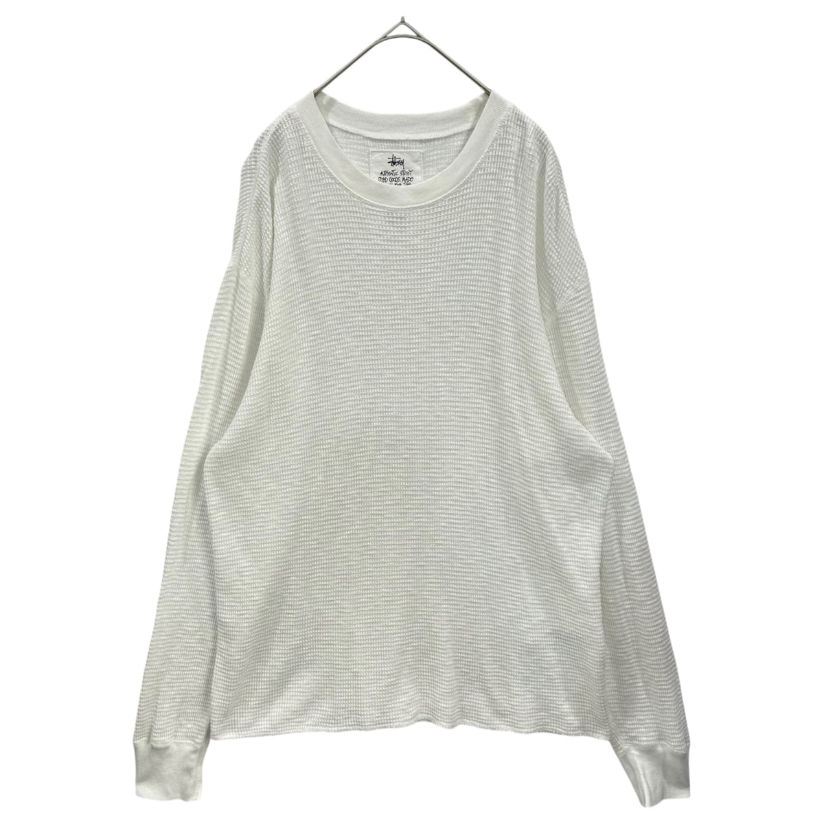 STUSSY(ステューシー) 2026SS Pigment Dyed LS Thermal ピグメントダイ サーマル 1140396 S ホワイト 長袖 カットソー
