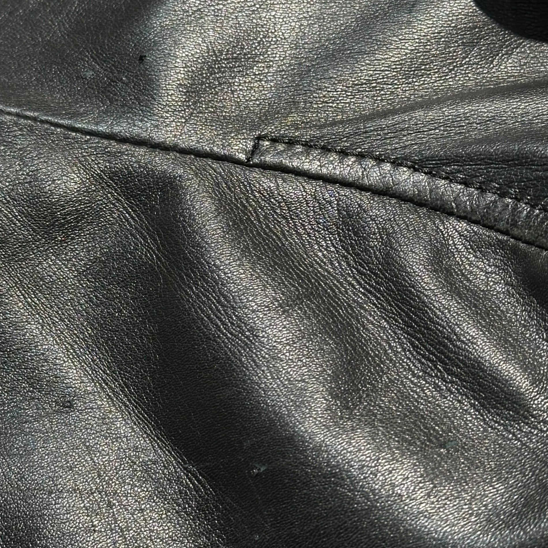 DOLCE&GABBANA(ドルチェ&ガッバーナドルガバ) Lambskin single zip-up ribbed blouson ラムレザー シングル ジップアップ リブ ブルゾン G9972L 44(XS程度) ブラック