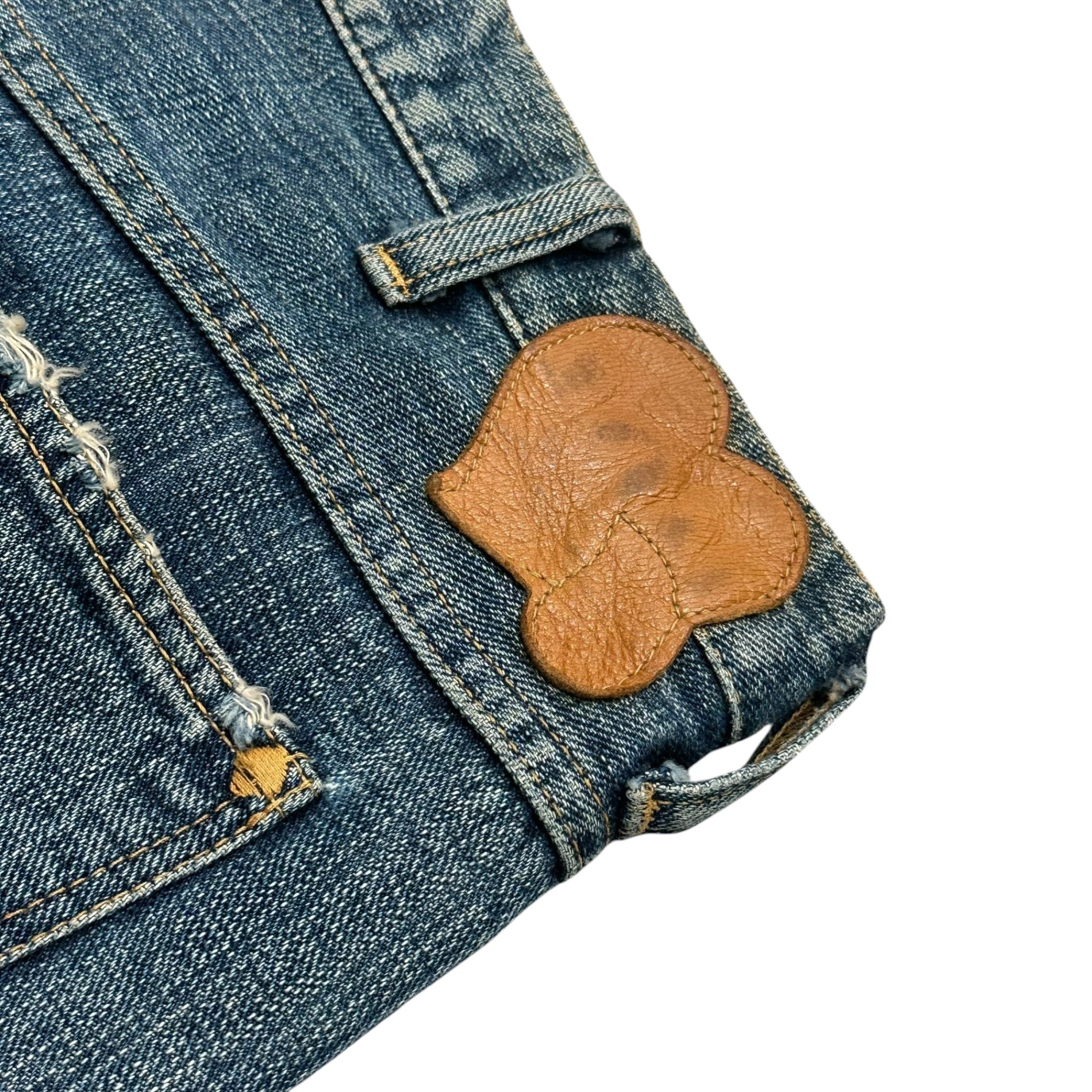 NUMBER (N)INE(ナンバーナイン) 2003AW "TOUCH ME I'M SICK" Patchwork Denim Pants カート期 パッチワーク デニム パンツ 4相当(実寸84cm) インディゴ 00’s