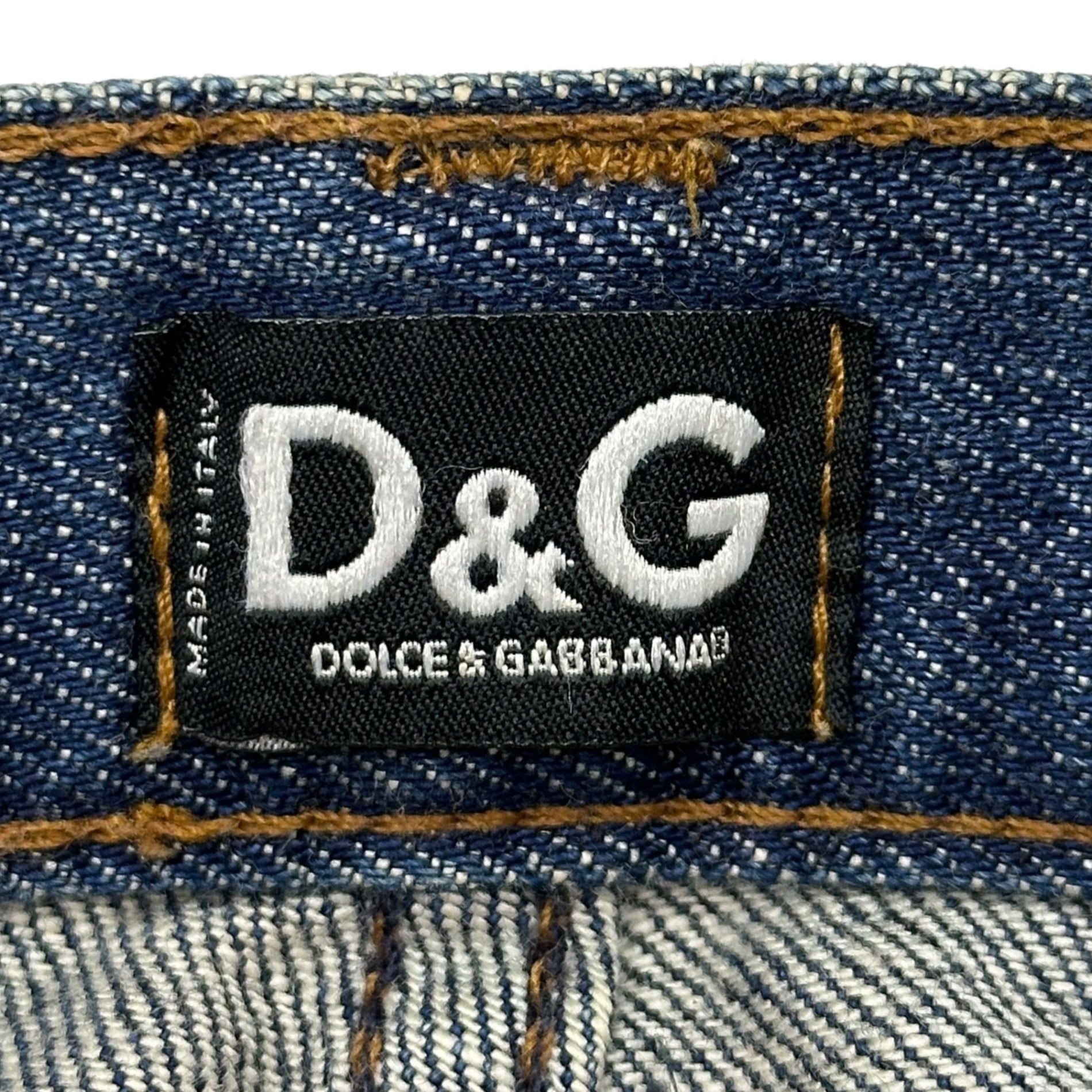 D&G(ディー&ジードルガバドルチェ&ガッバーナ) Distressed Denim Pants  ダメージ加工 デストロイ デニム パンツ  34 インディゴ