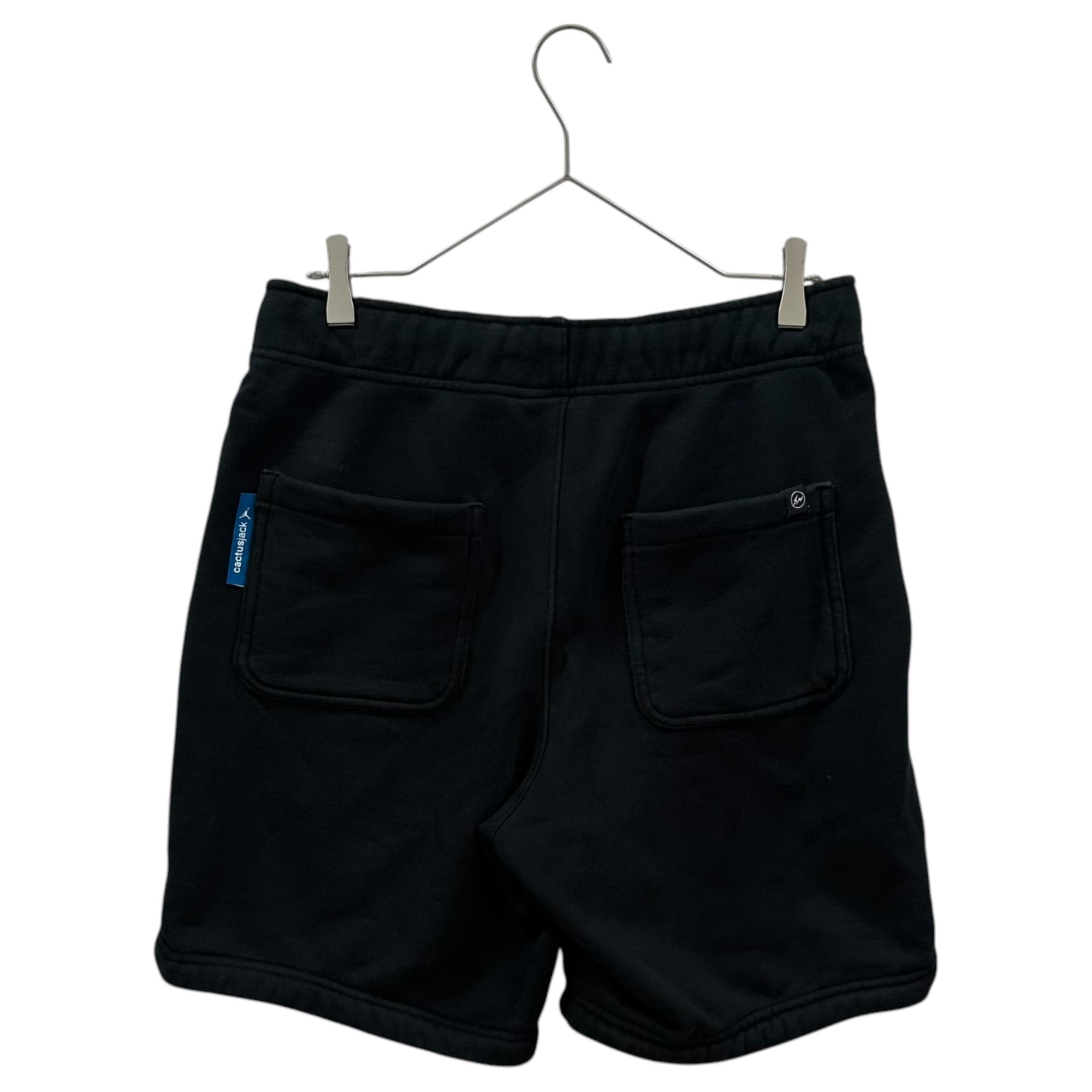 NIKE×Fragment Design×Travis Scott(ナイキ×フラグメントデザイン×トラヴィススコット) Air Jordan Travis Scott Fragment Shorts "Black" スウェット ショーツ DJ0617-010 S ブラック ハーフ ショート パンツ