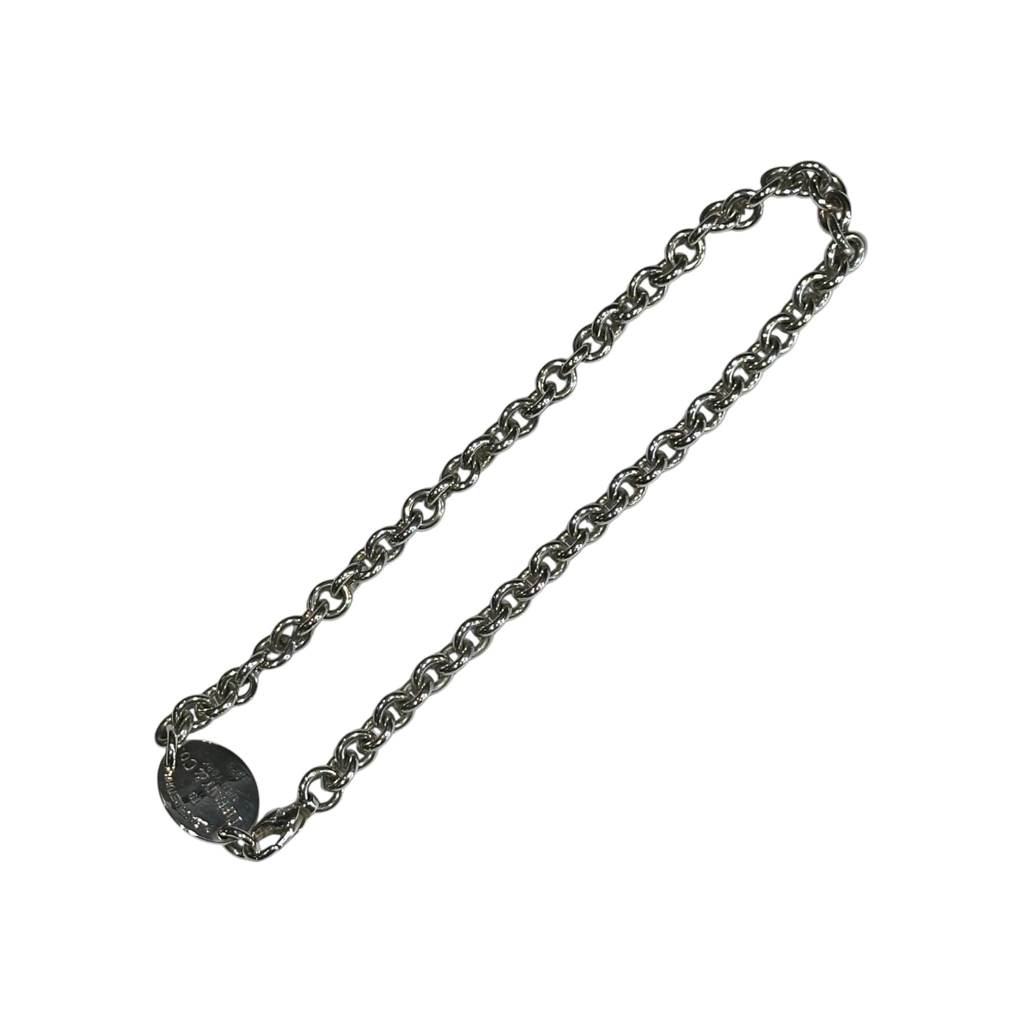 TIFFANY & CO.(ティファニー) Round Return to Chain Necklace ラウンド リターントゥ チェーン ネックレス シルバー シルバー ブレスレットとして併用可能
