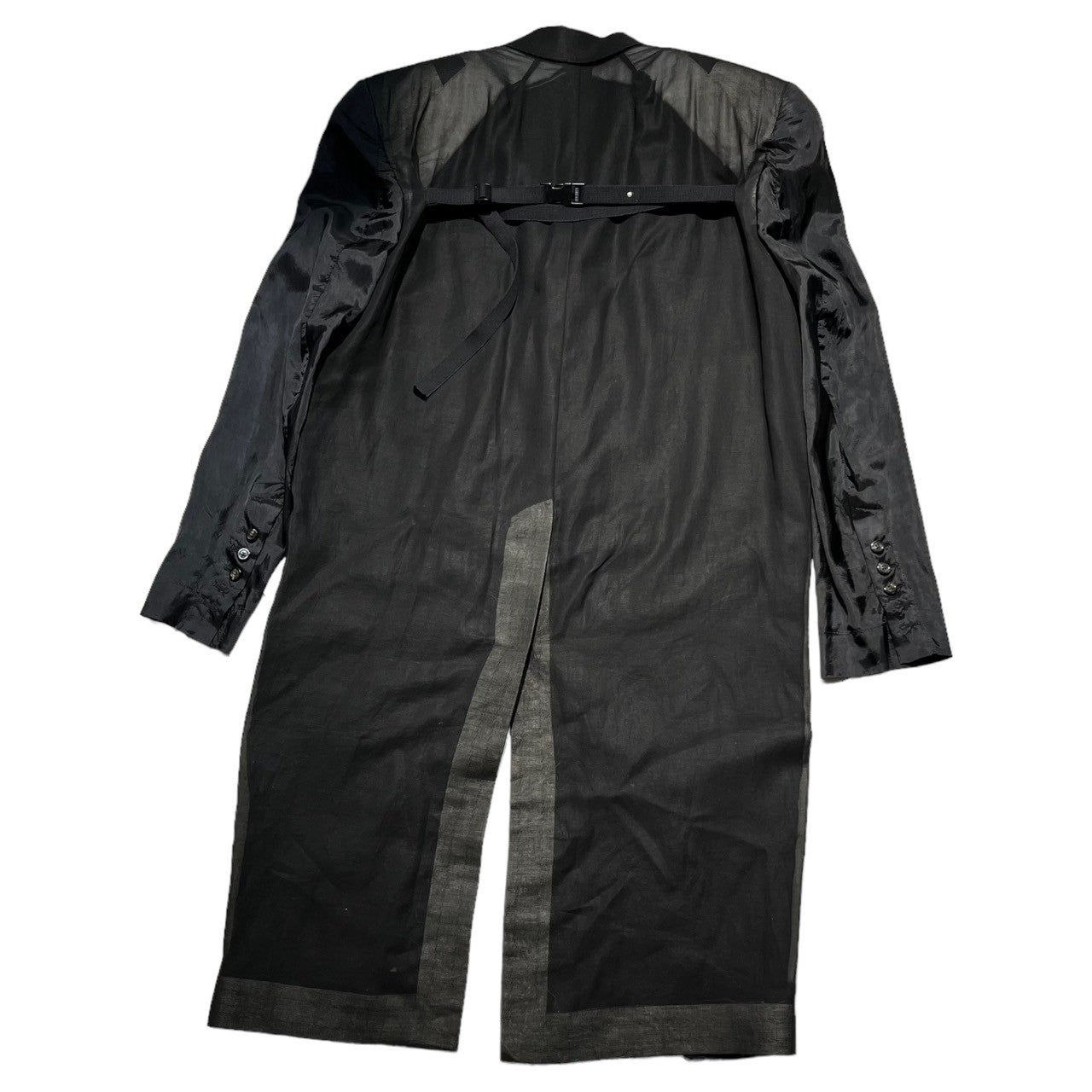 Rick Owens(リックオウエンス) 22SS Fogtatlin Coat フォグタトリン コート RR01B1936 46(S~M) ブラック チェスター スケルトン