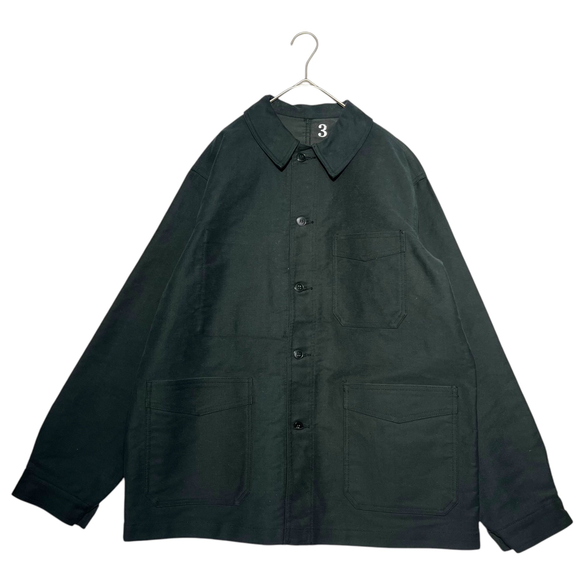 YMCLKY(ワイエムシーエルケーワイ) French type moleskin jacket フランスタイプ モールスキン ジャケット JJ279YN XL ブラック フランス軍 復刻