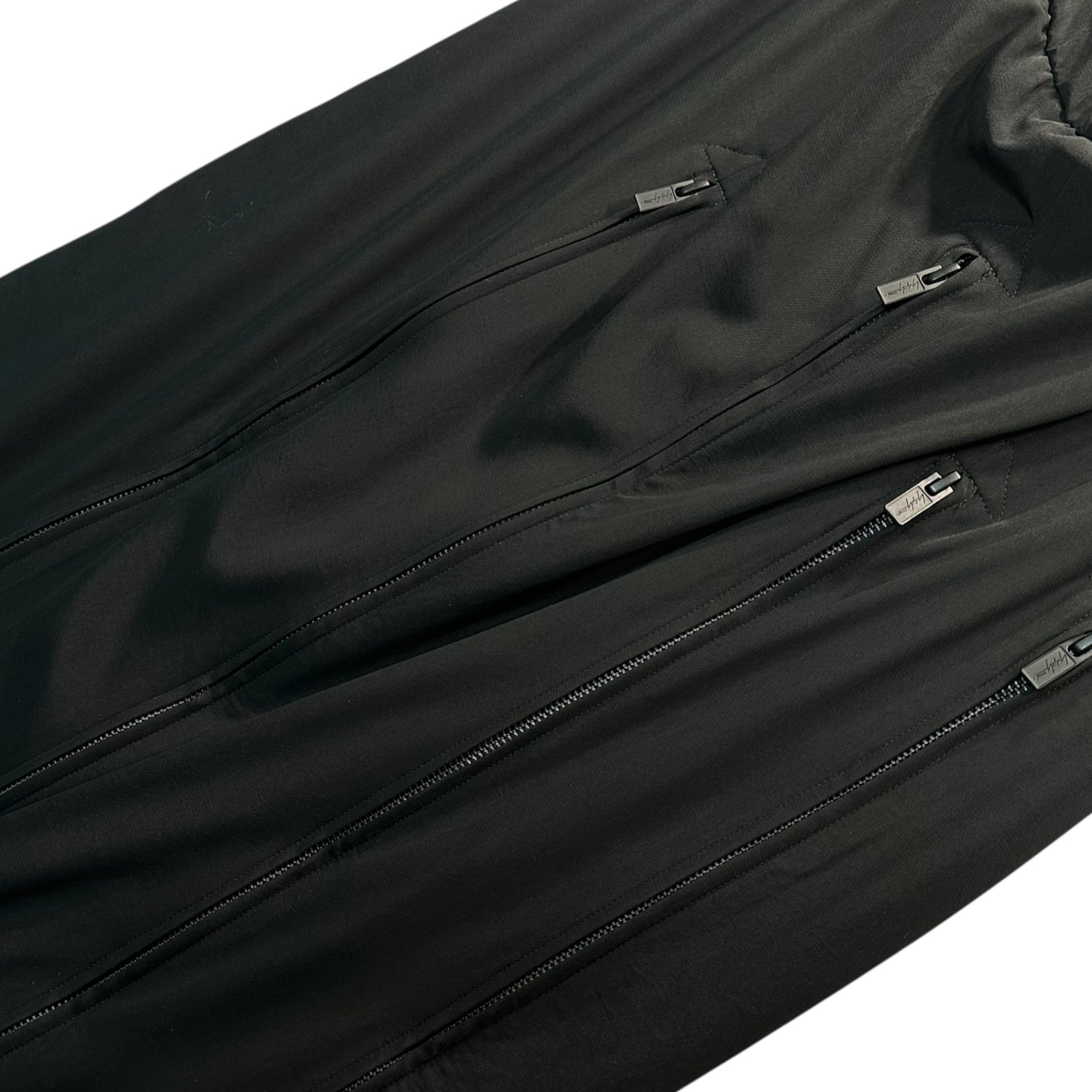 YOHJI YAMAMOTO(ヨウジヤマモト) 23AW Asymmetrical Zip Detail Skirt アシンメトリー ジップ ディテール スカート FX-S84-501 2(M程度) ブラック