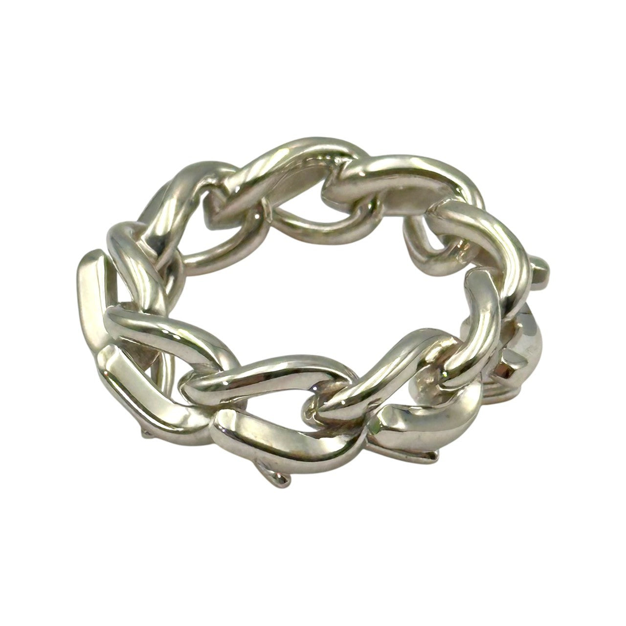 TIFFANY & CO.(ティファニー) Forge Link Ring フォージ リンク リング 19号 シルバー