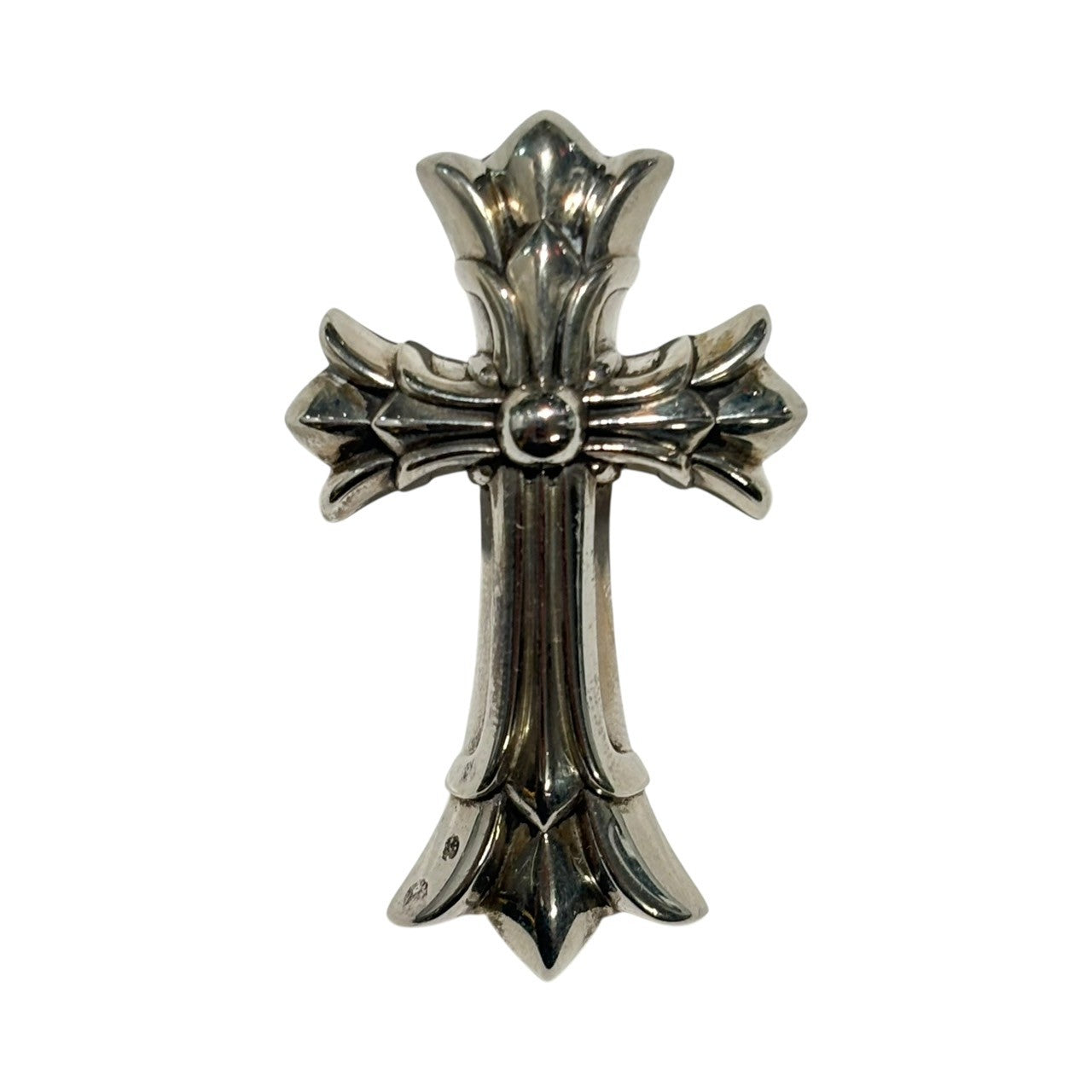 CHROME HEARTS(クロムハーツ) DBL CH CRS SML スモール ダブル CH クロス ペンダント トップ SML シルバー インボイス原本、革袋付