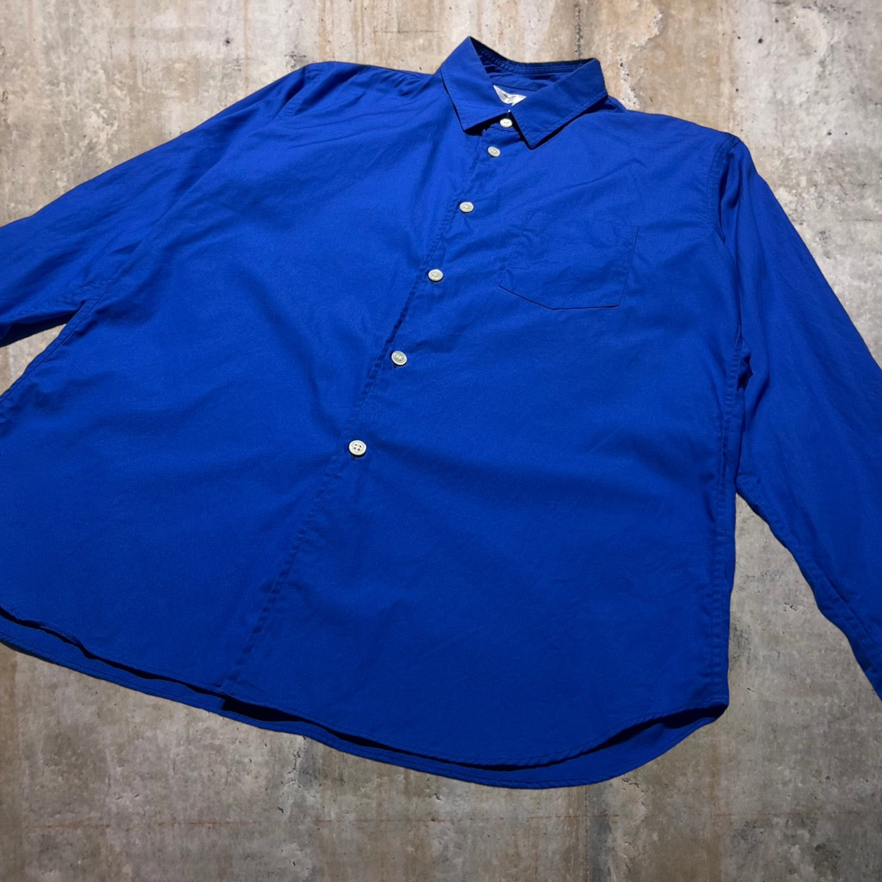 COMME des GARCONS SHIRT BOY(コムデギャルソンシャツボーイ) 19SSバックロゴシャツ M ブルー