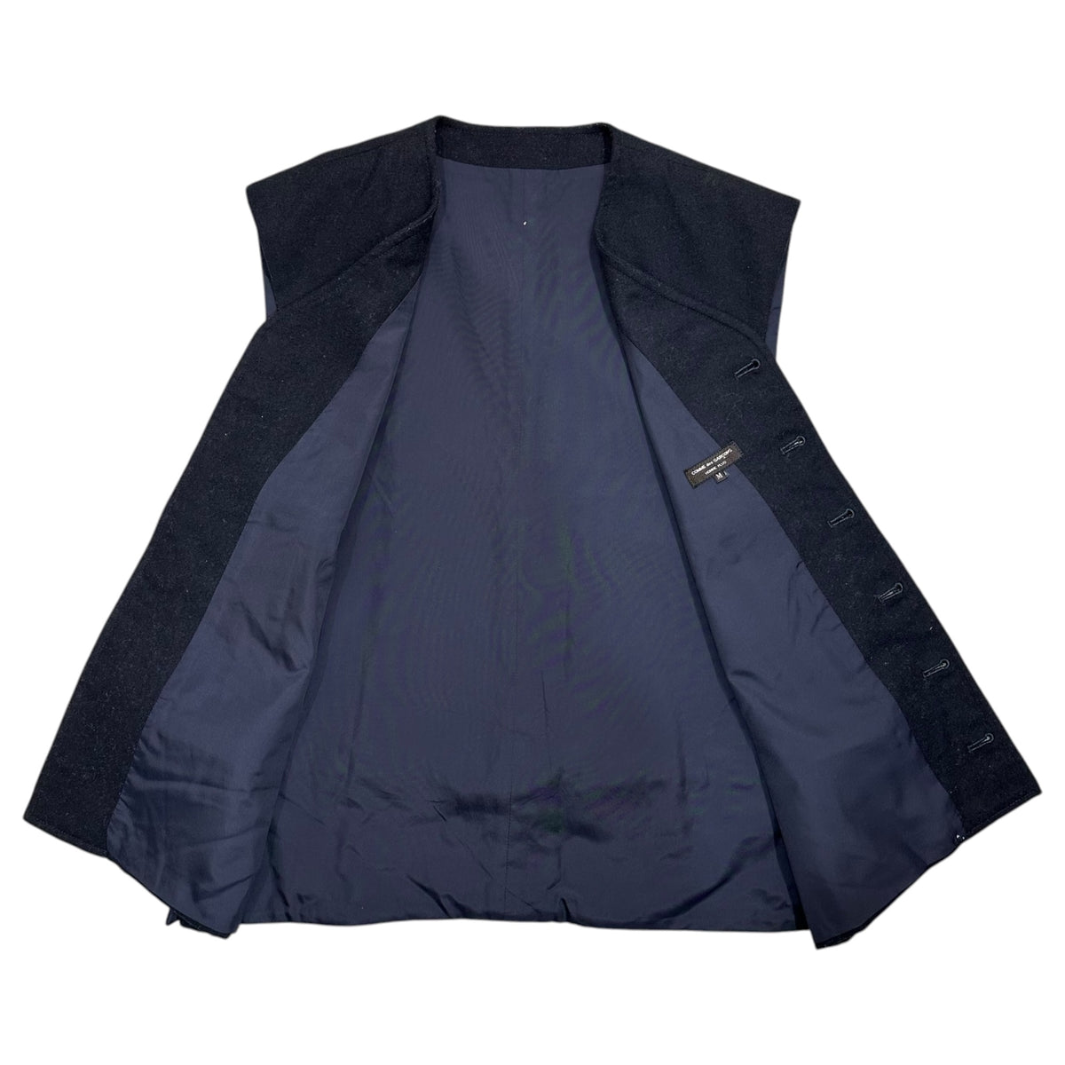 COMME des GARCONS HOMME PLUS(コムデギャルソンオムプリュス) 1984's~1988's 6B Wool Waistcoat 6ボタン ウール ジレ PV-050120 M ネイビー 80年代 80's 最初期