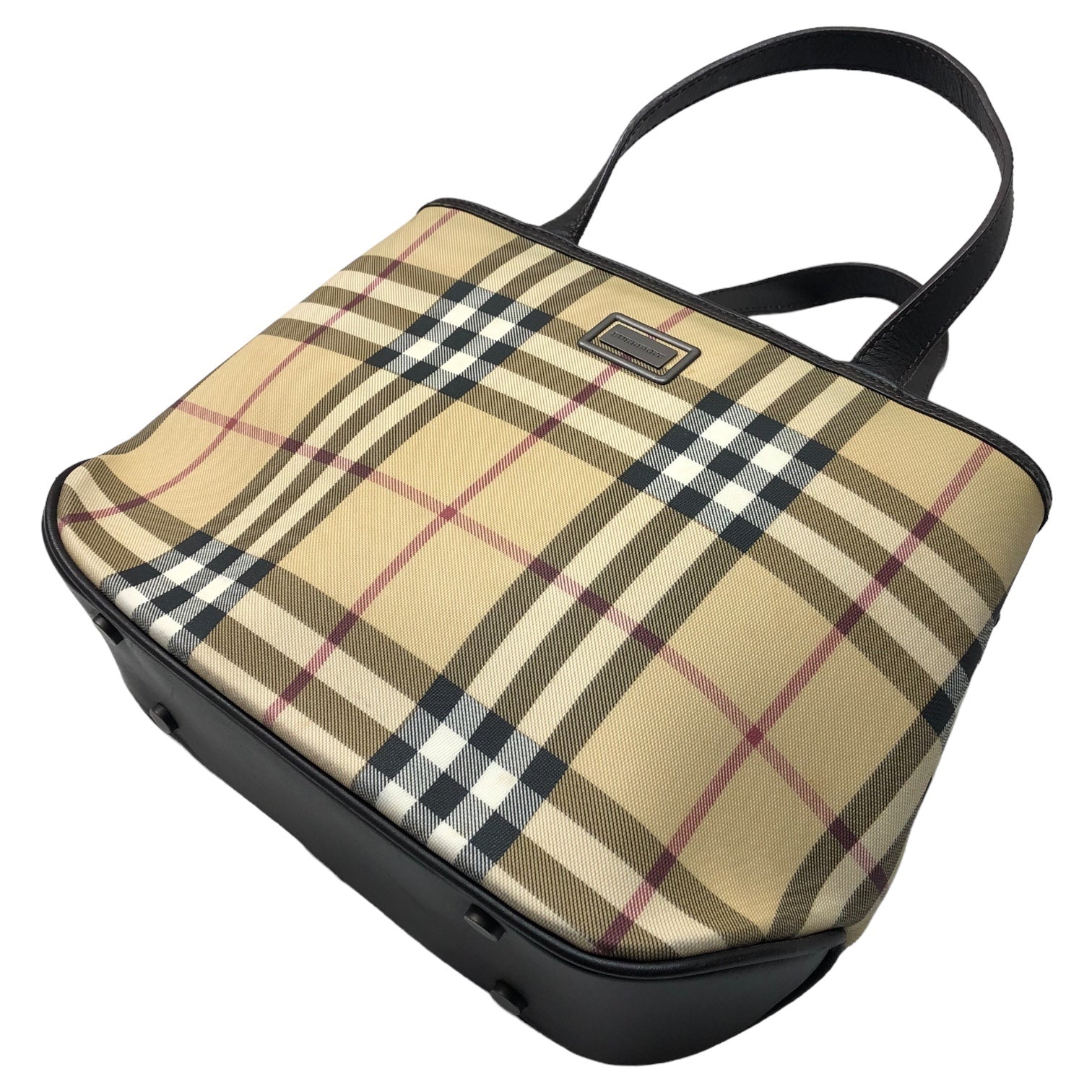 BURBERRY(バーバリー) ノヴァチェック ハンドバッグ ベージュ イタリア製 トート 鞄