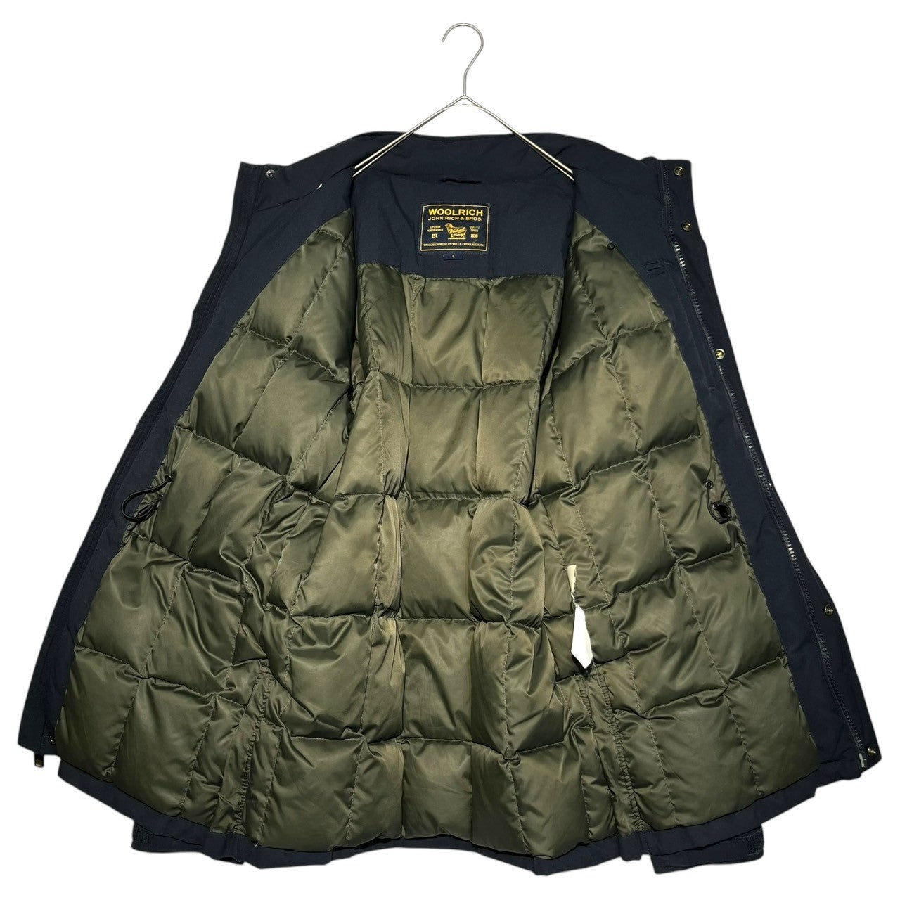 WOOLRICH(ウールリッチ) M65 down jacket ダウン ジャケット L ネイビー ミリタリー 8ポケット JOHNRICH＆BROS.