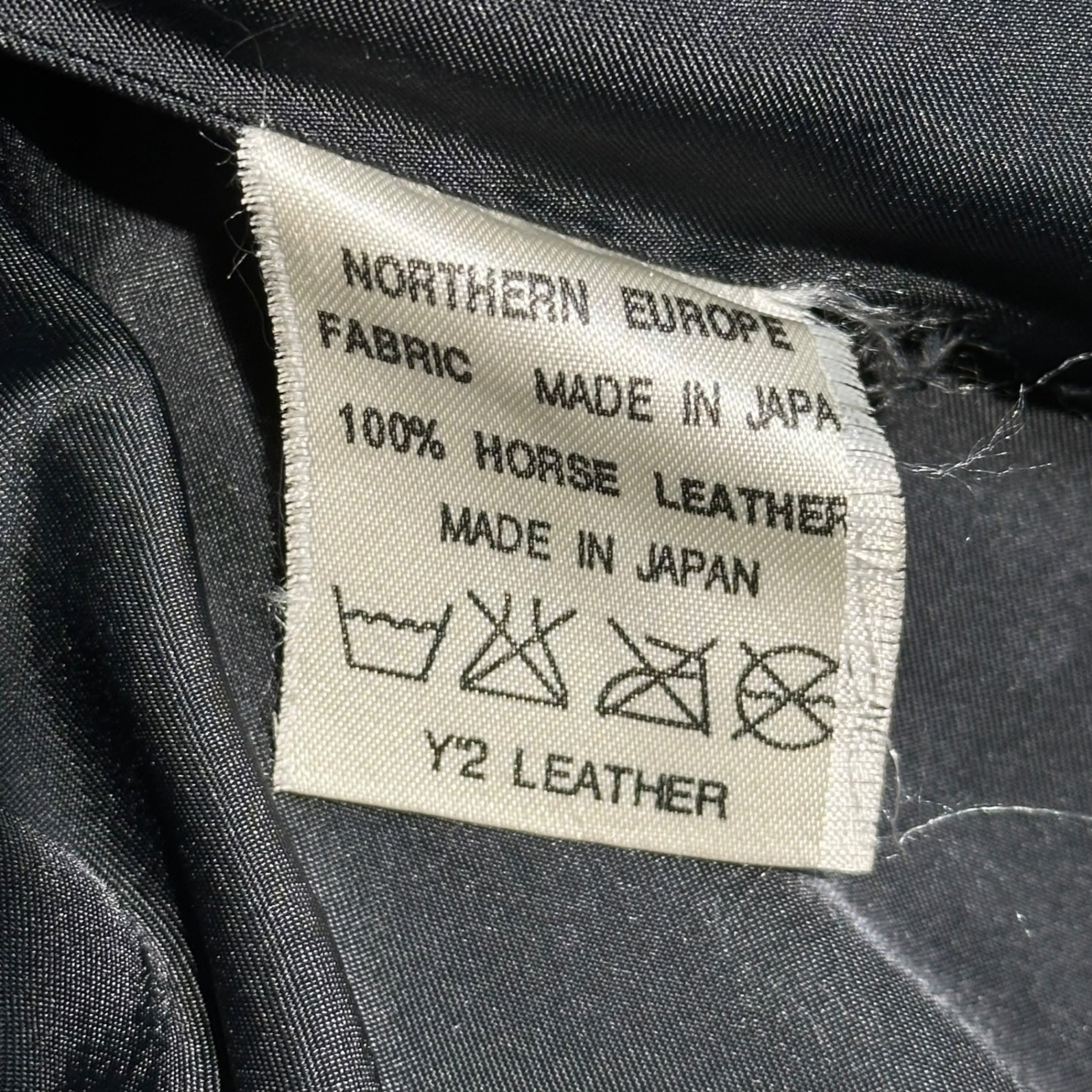 MEN'S TENORAS(ティノラス) HORSE LEATHER 3B TAILORED JACKET ホース レザー 3B テーラード ジャケット M ブラック 馬革 Y'2 LEATHER ワイツーレザー