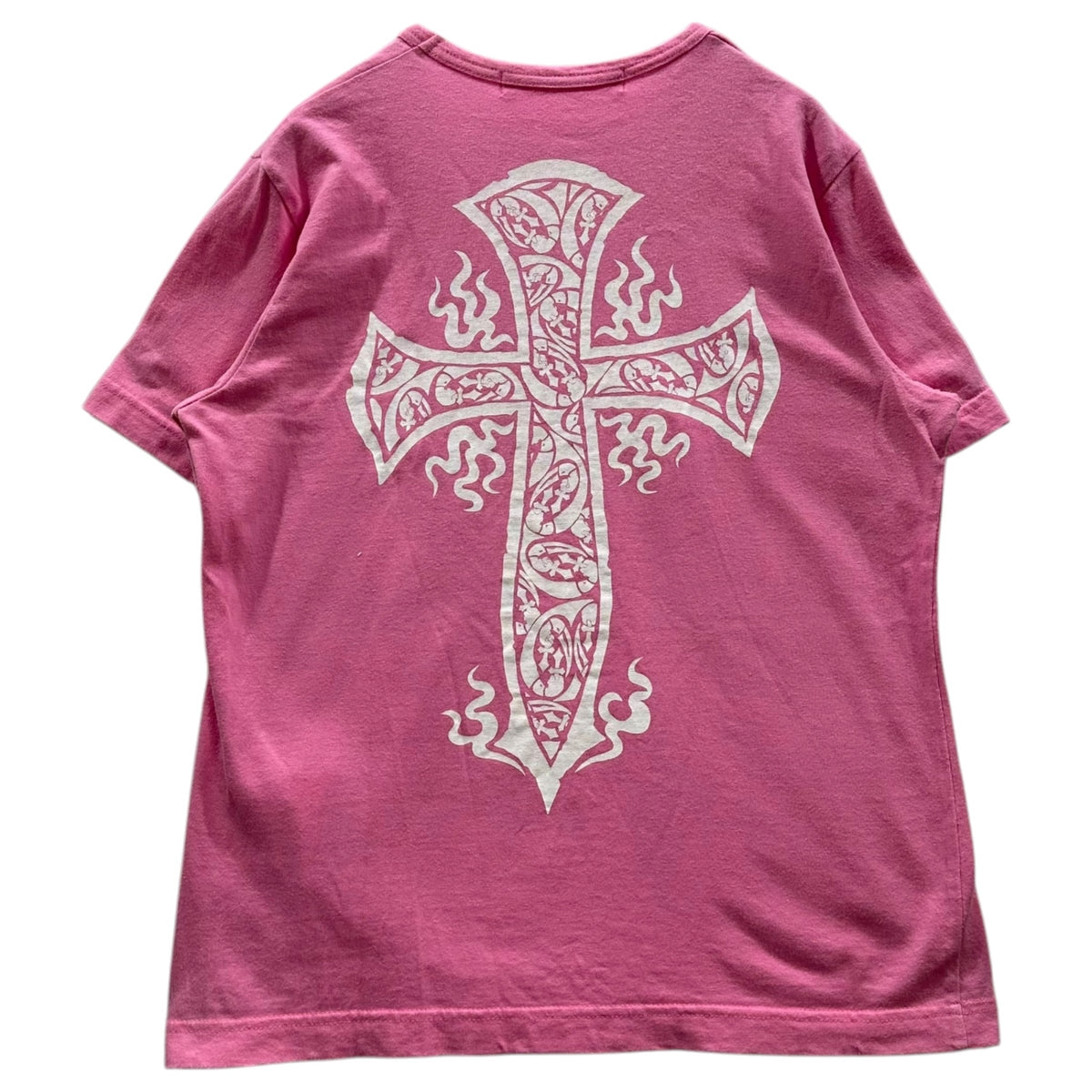 COMME des GARCONS JUNYA WATANABE MAN PINK(コムデギャルソンジュンヤワタナベマンピンク) 2003SS ”FREE RIDER” Graphic Tee グラフィック Tシャツ UI-T028 表記無(S程度) ピンク 00's クロス
