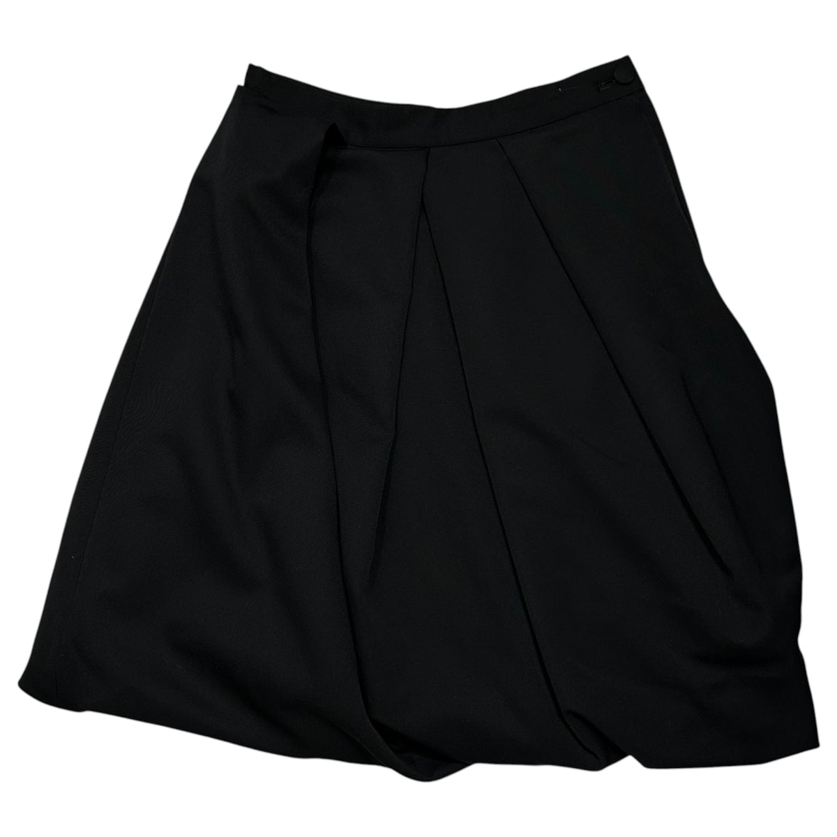 COMME des GARCONS NOIR(コムデギャルソンノアール) 1990's Wool Gabardine Balloon Skirt ウール ギャバジン バルーン スカート AS-11007S S ブラック AD1990 90s アーカイブ