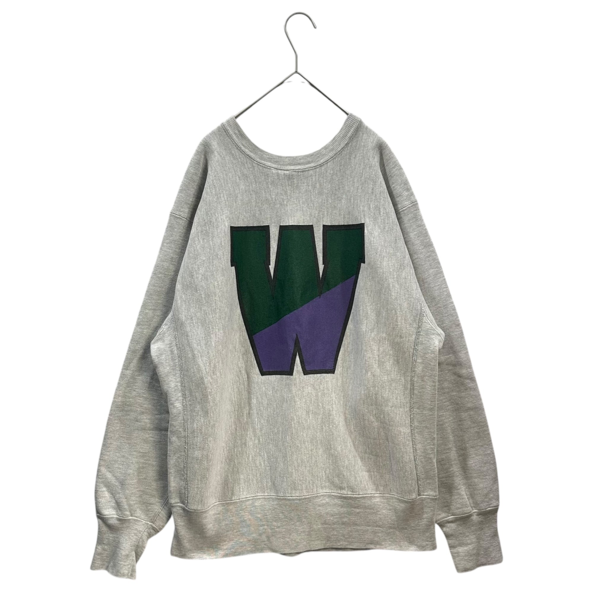 Champion(チャンピオン) 90's ”WARTHOG RUGBY” Reverse Weave Sweatshirt ウォートホッグ ラグビー リバースウィーブ スウェット L ライトグレー 90年代 刺繍タグ ヴィンテージ 3段プリント