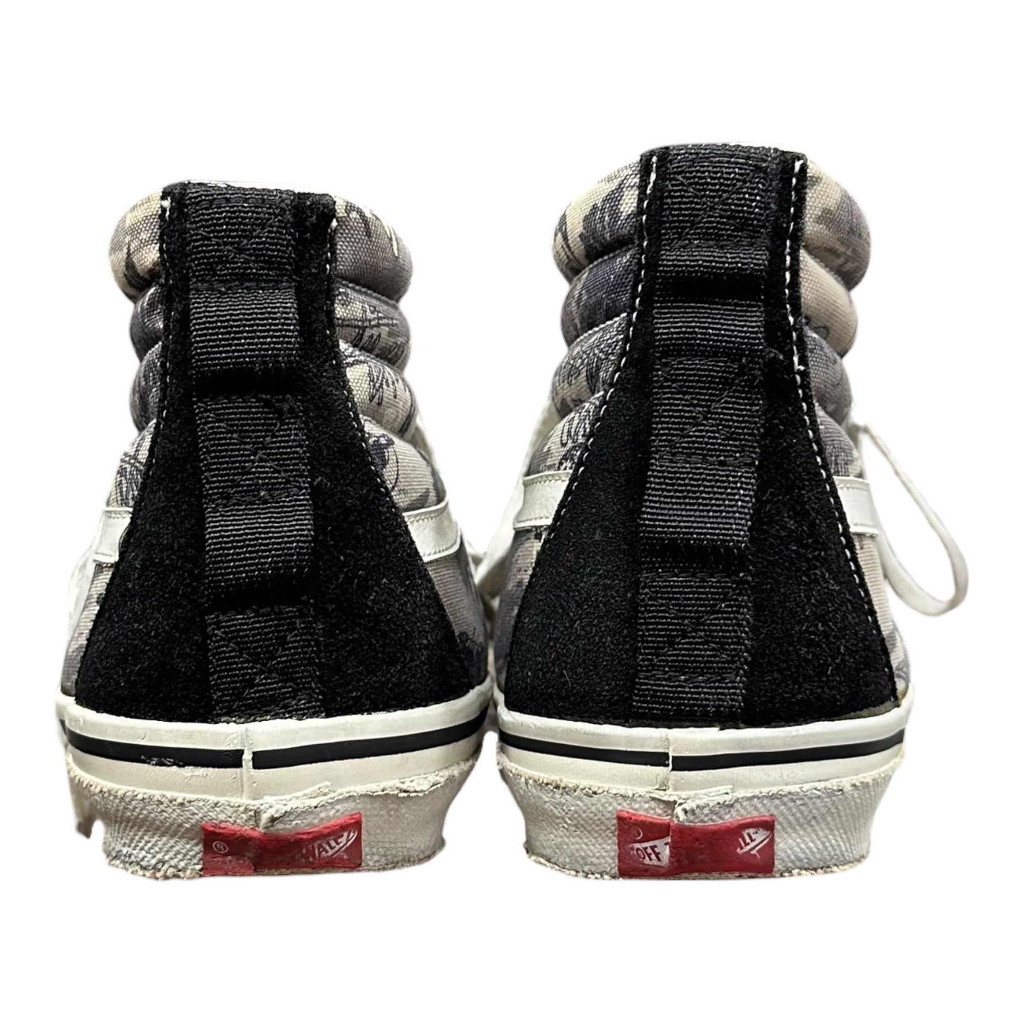 VANS×STUSSY(バンズ×ステューシー) SK8-HI スケート ハイ V38STUSSY 27.5 ブラック ハイカット スニーカー コラボ