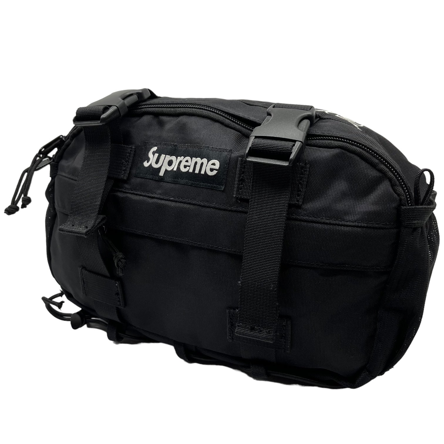 SUPREME(シュプリーム) 19SS CODURA WAIST BAG コーデュラ ウエストバッグ ブラック×ホワイト