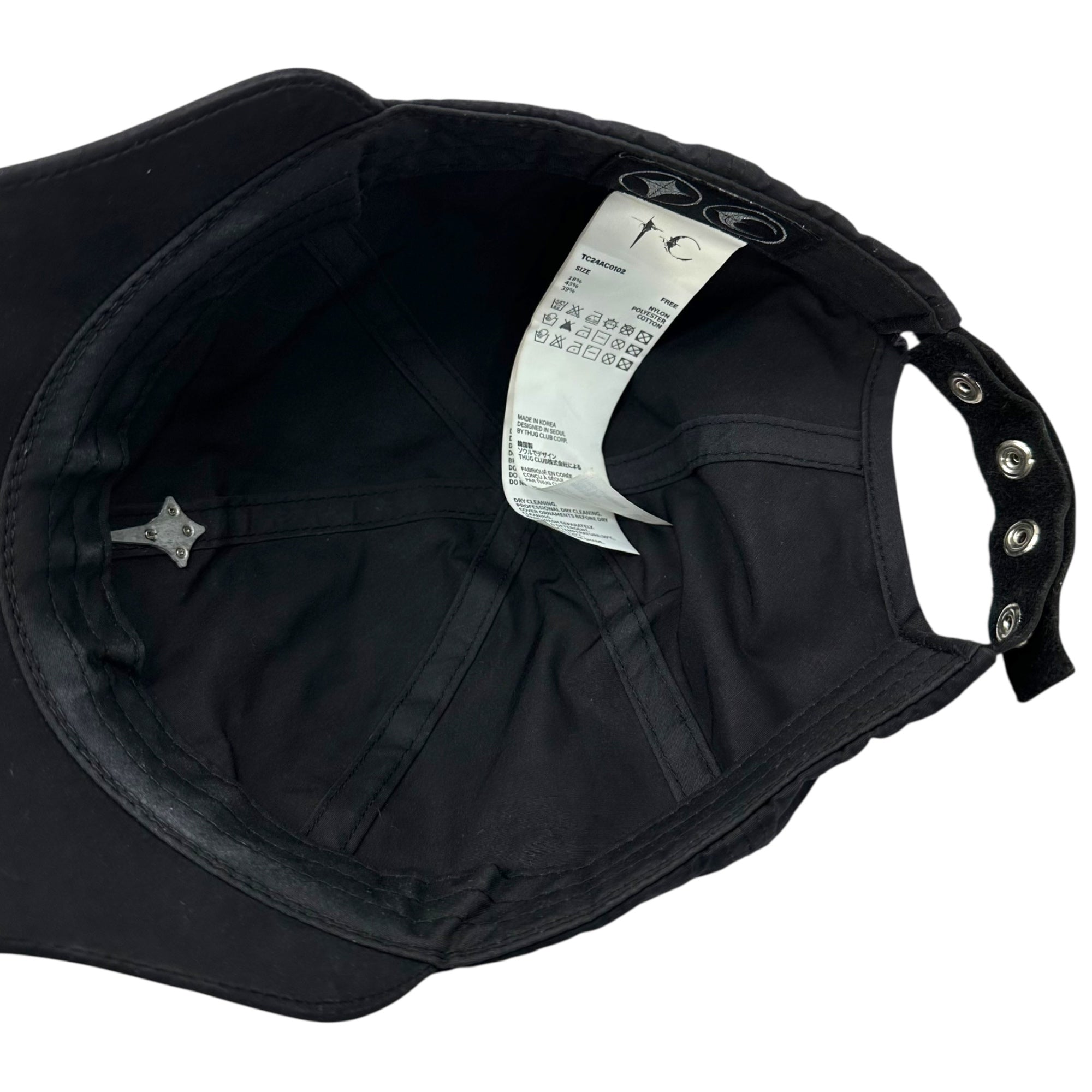 THUG CLUB(サグクラブ) 24SS SWORD CAP ソード キャップ TC24AC0102 FREE ブラック 帽子 ロゴ