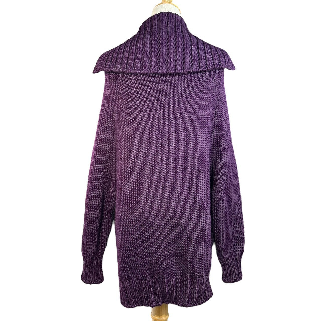 YOHJI YAMAMOTO(ヨウジヤマモト) Old High Neck Low Gauge Long Sleeve Wide Knit オールド ハイネック ローゲージ 長袖 ワイド ニット FV-K48-168 3(L程度) パープル