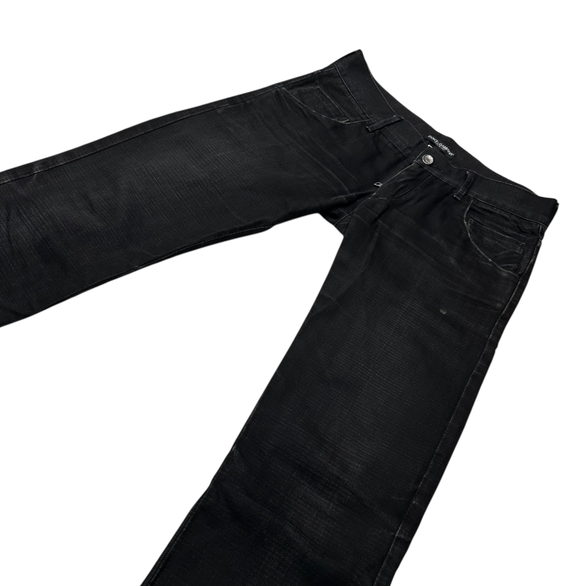 DOLCE&GABBANA(ドルチェ&ガッバーナドルガバ) 00's Black Denim Pants ブラック デニム パンツ 46 ブラック